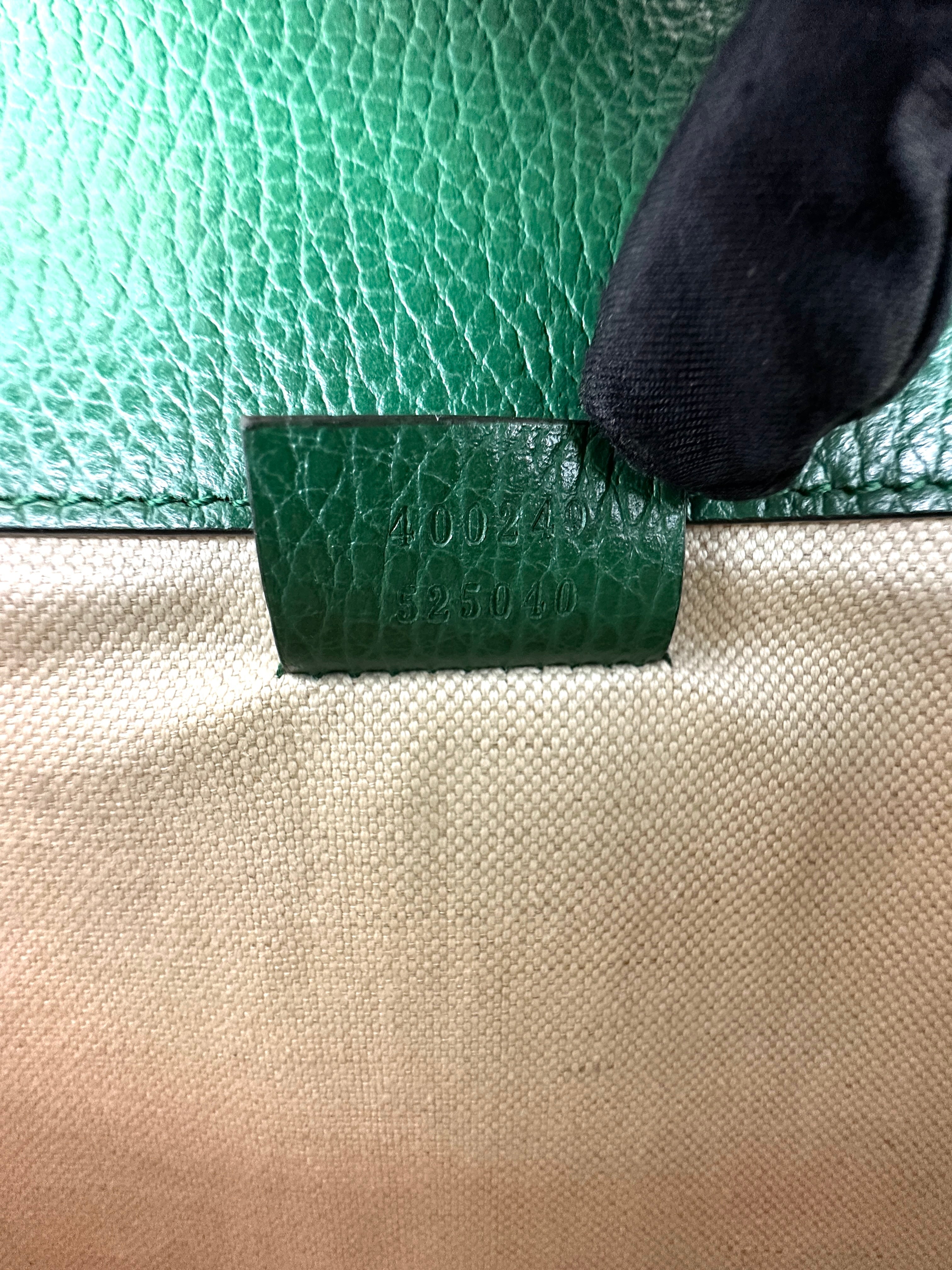 Gucci Dionysus Green Leather Shoulder Bag GG1151