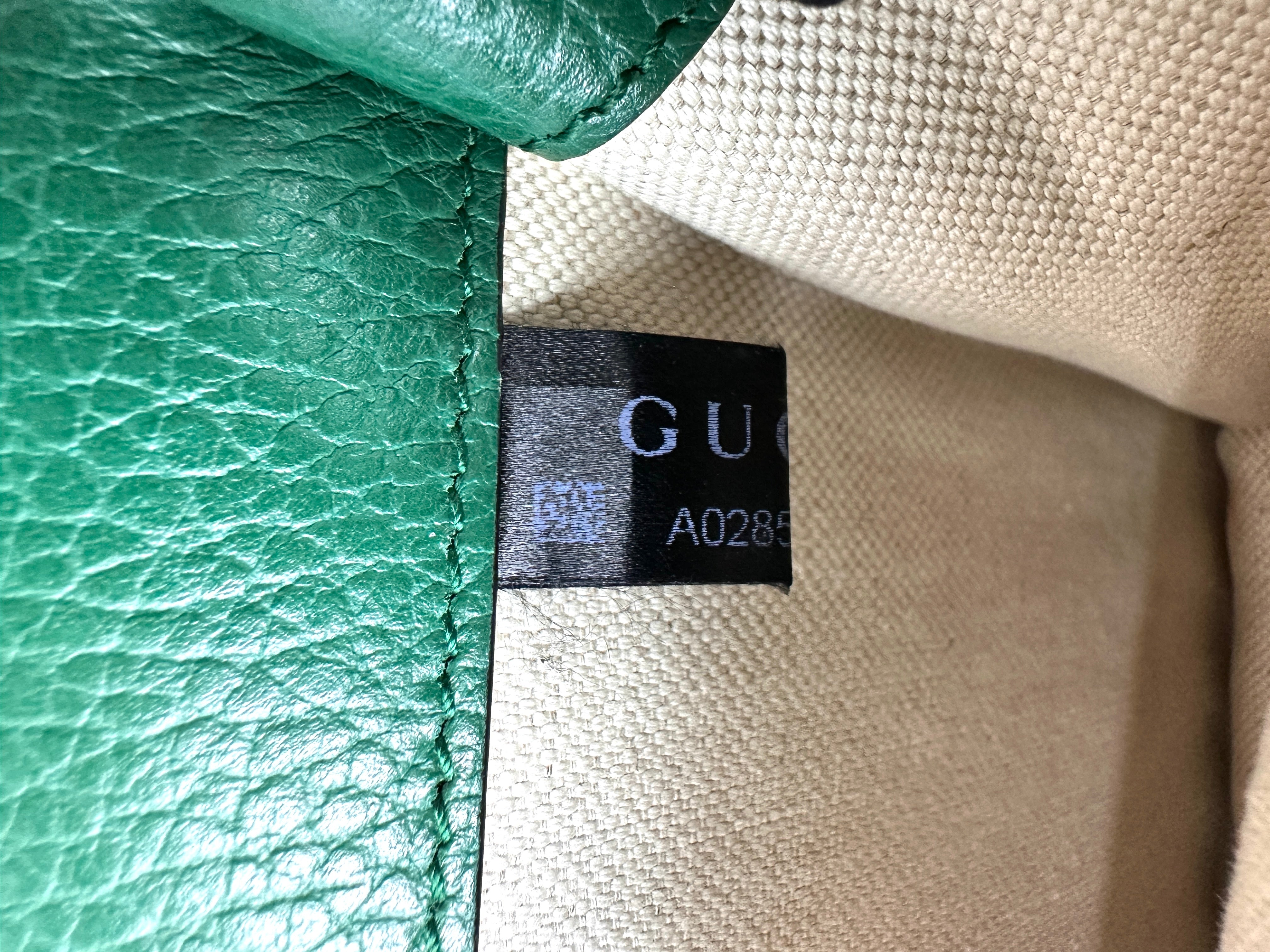 Gucci Dionysus Green Leather Shoulder Bag GG1151