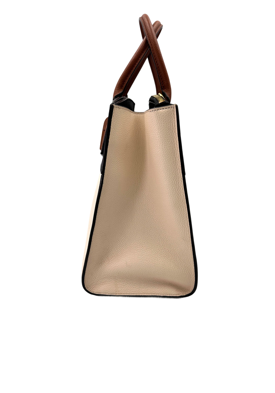 Louis Vuitton City Steamer Black/Beige Grained Leather Handle Bag LV2893