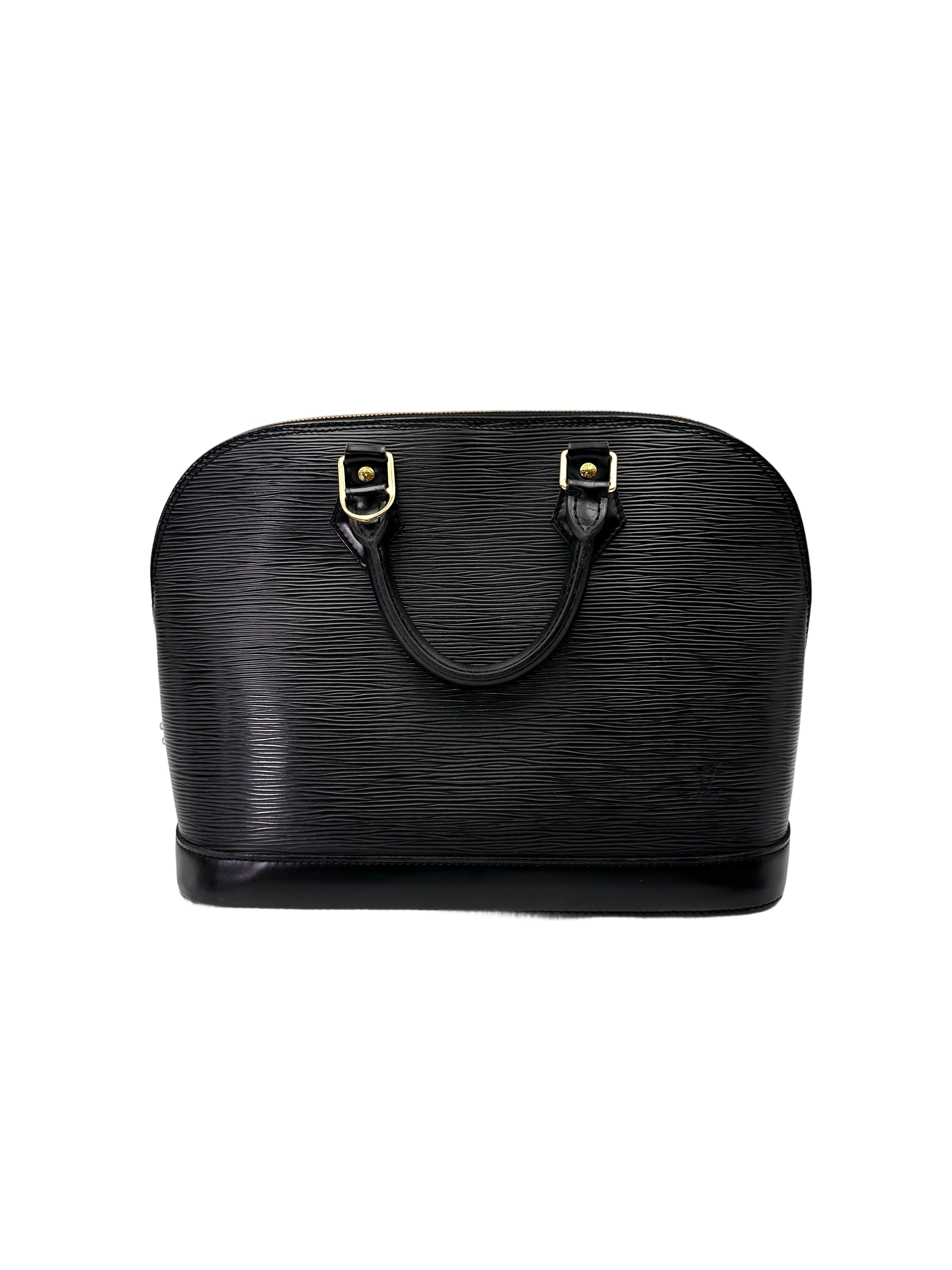 Louis Vuitton Alma Black Epi Leather Handle Bag LV2895