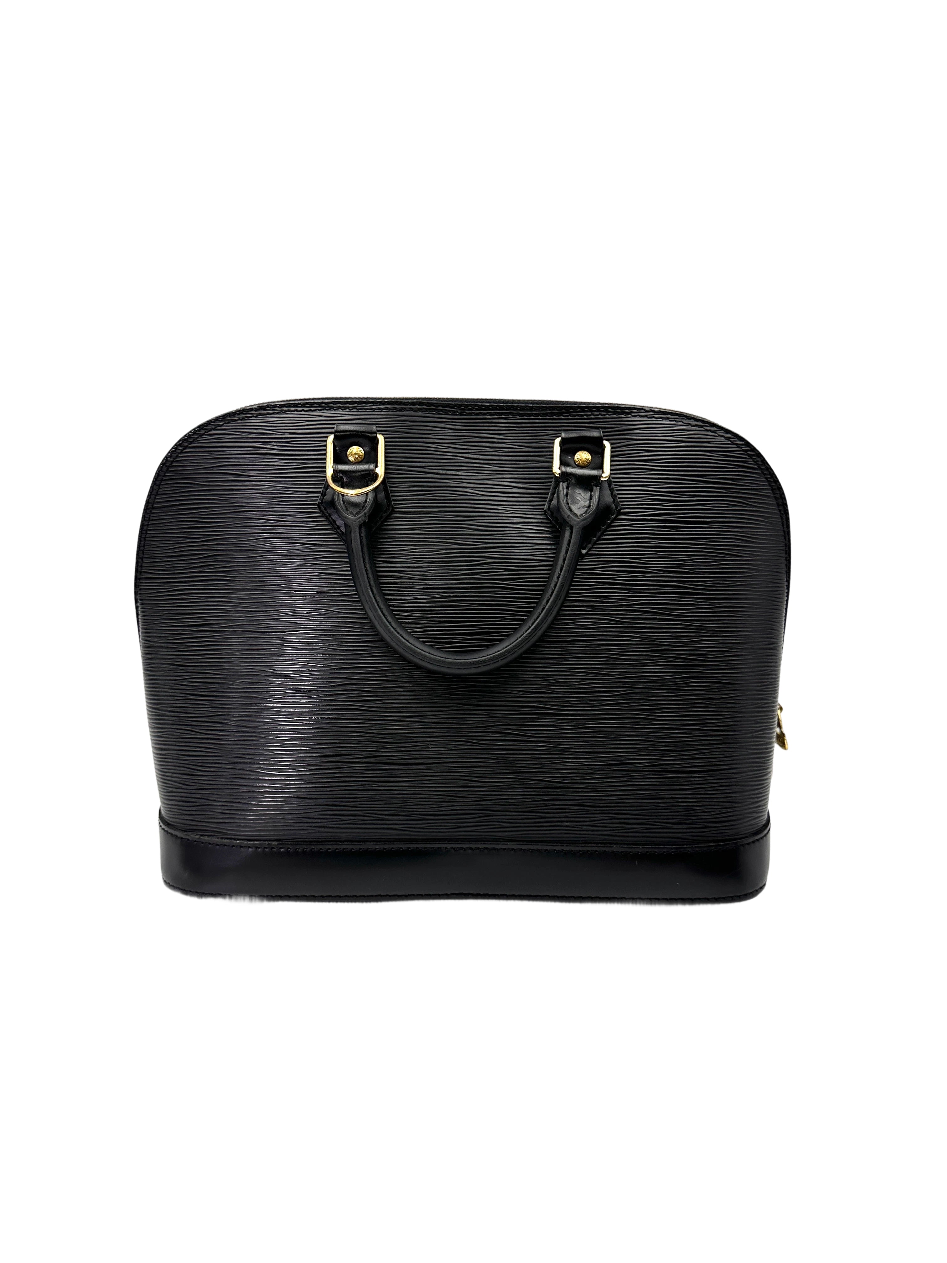 Louis Vuitton Alma Black Epi Leather Handle Bag LV2895