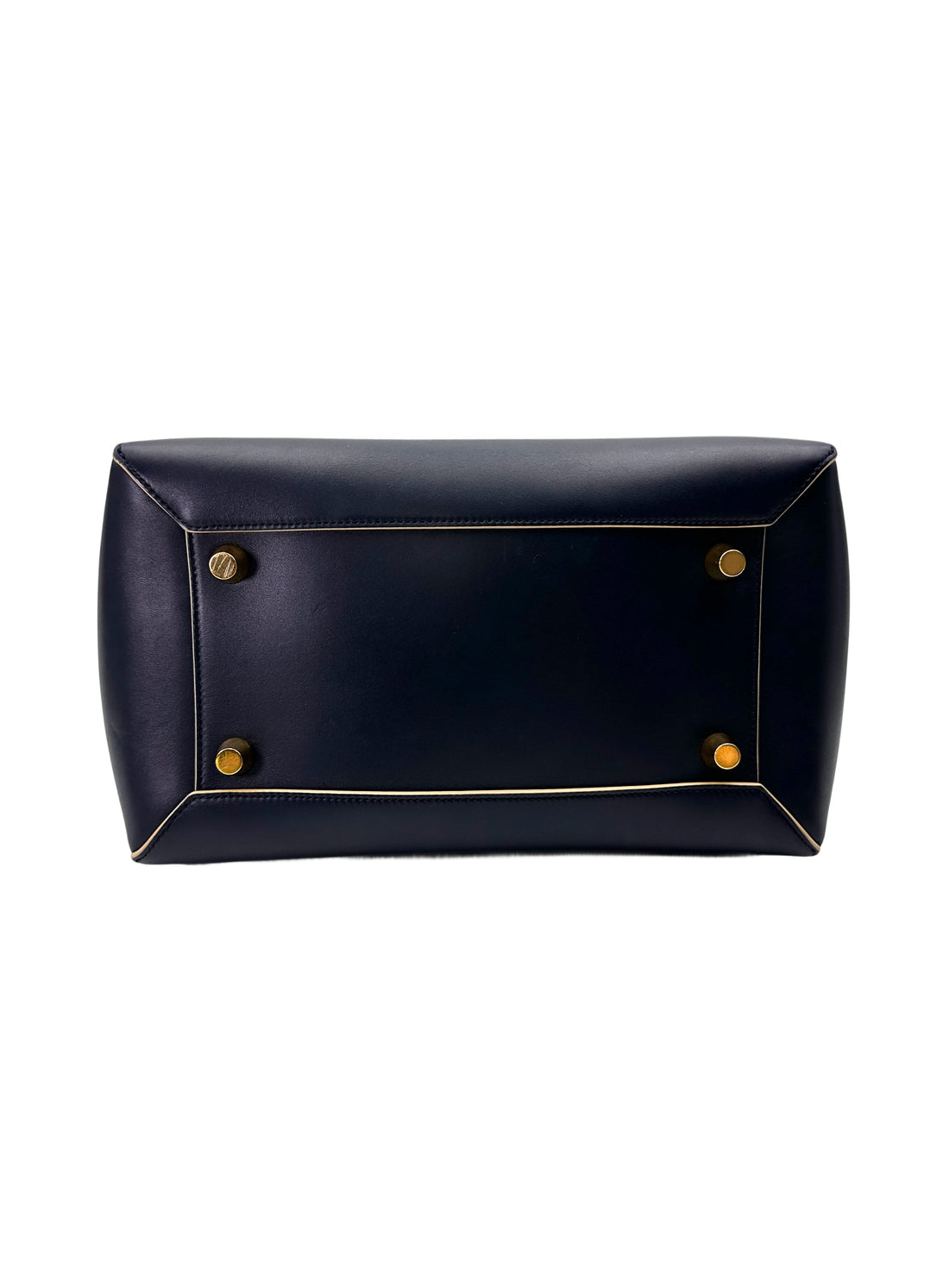Celine Black Leather Belt Handle Bag CE167