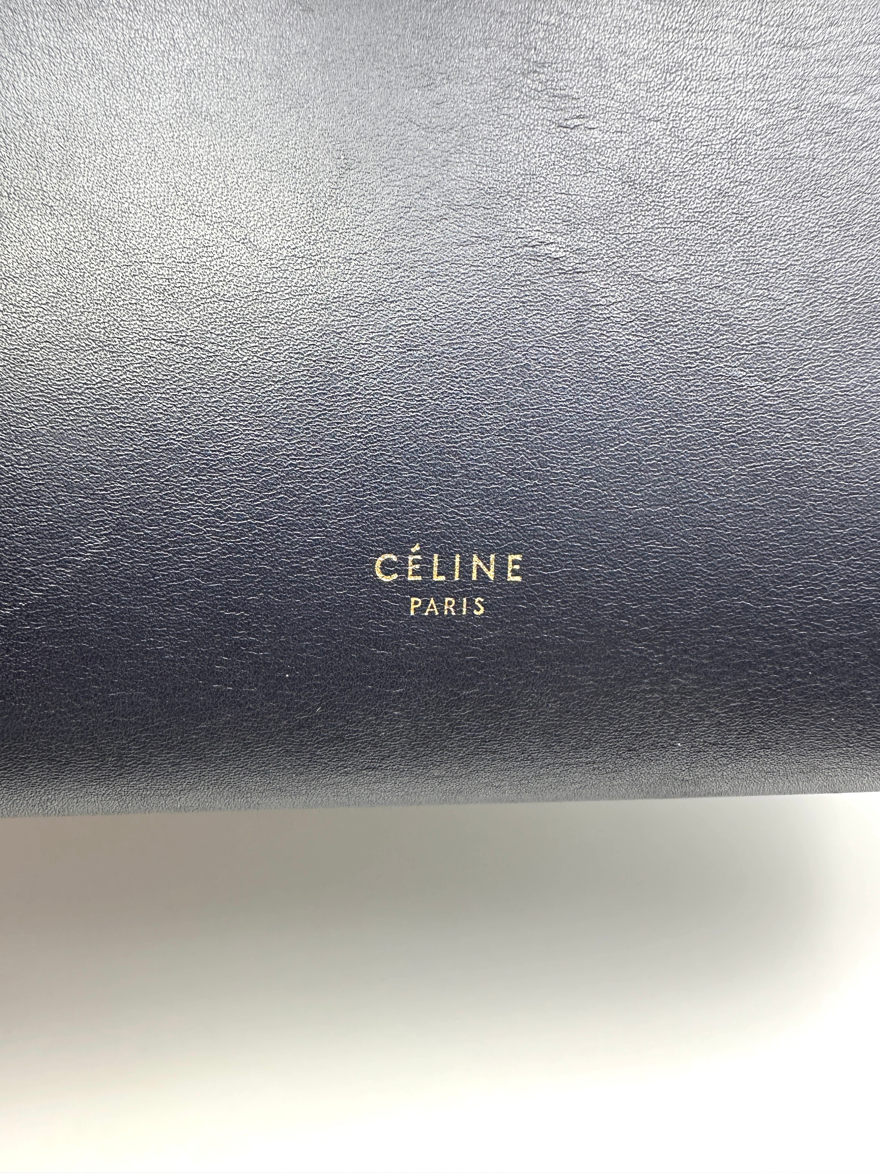 Celine Black Leather Belt Handle Bag CE167