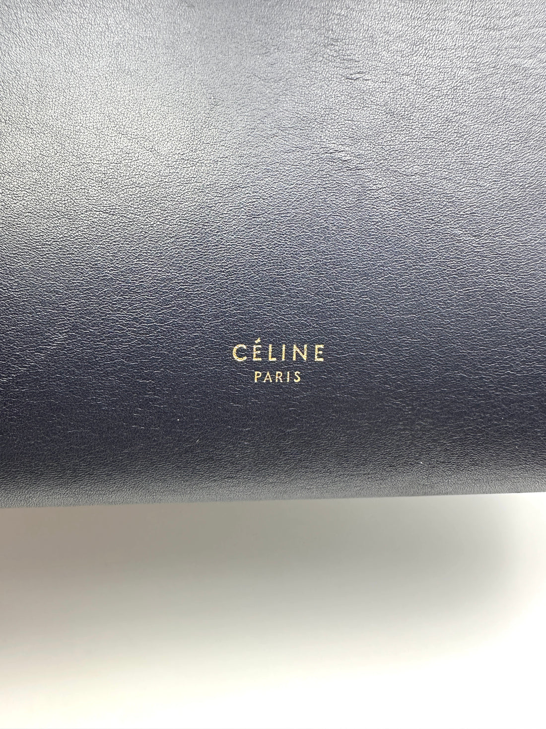 Celine Black Leather Belt Handle Bag CE167