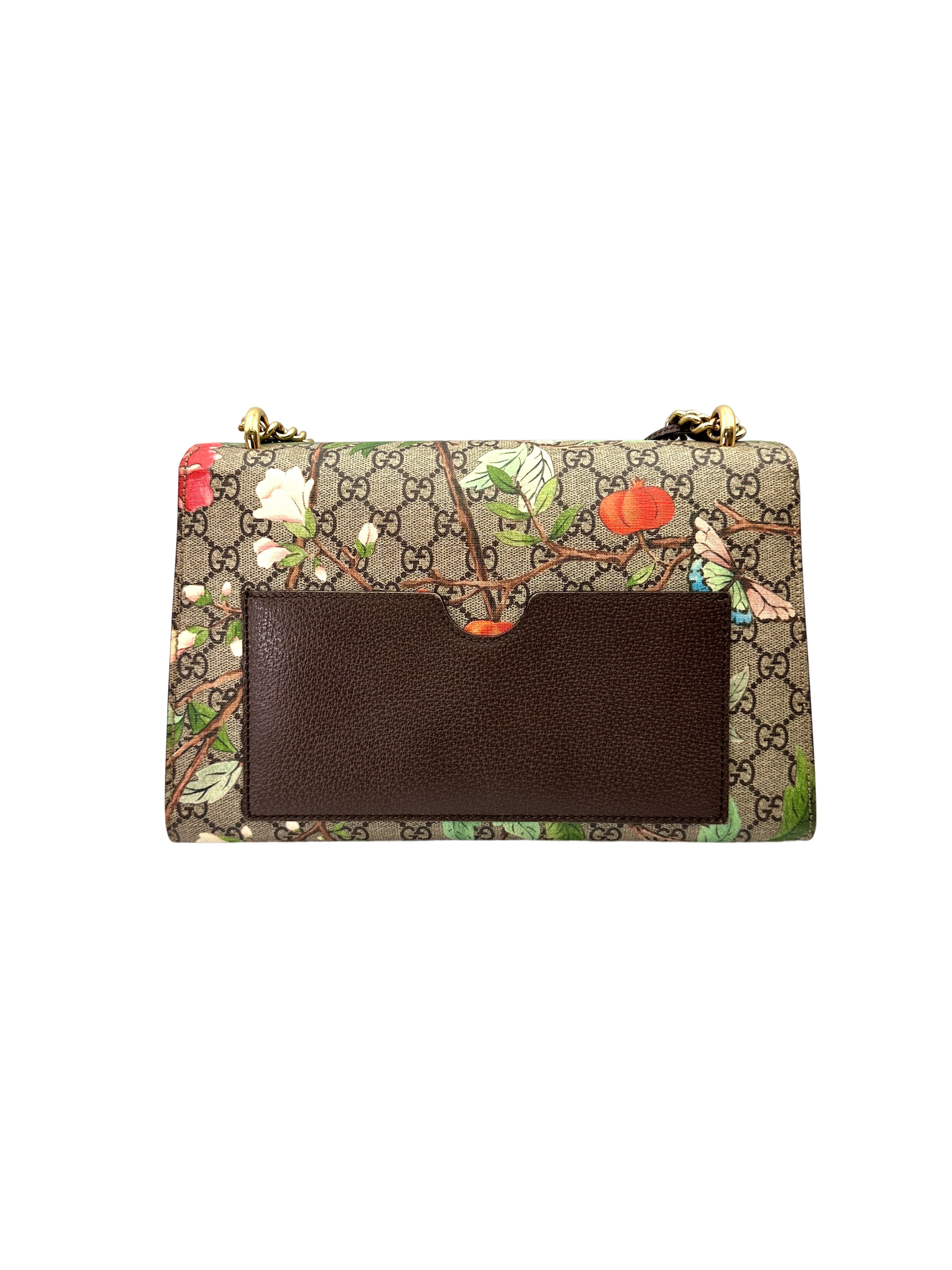 Gucci Padlock Floral Bird GG Canvas Large Size Shoulder Bag GG1153
