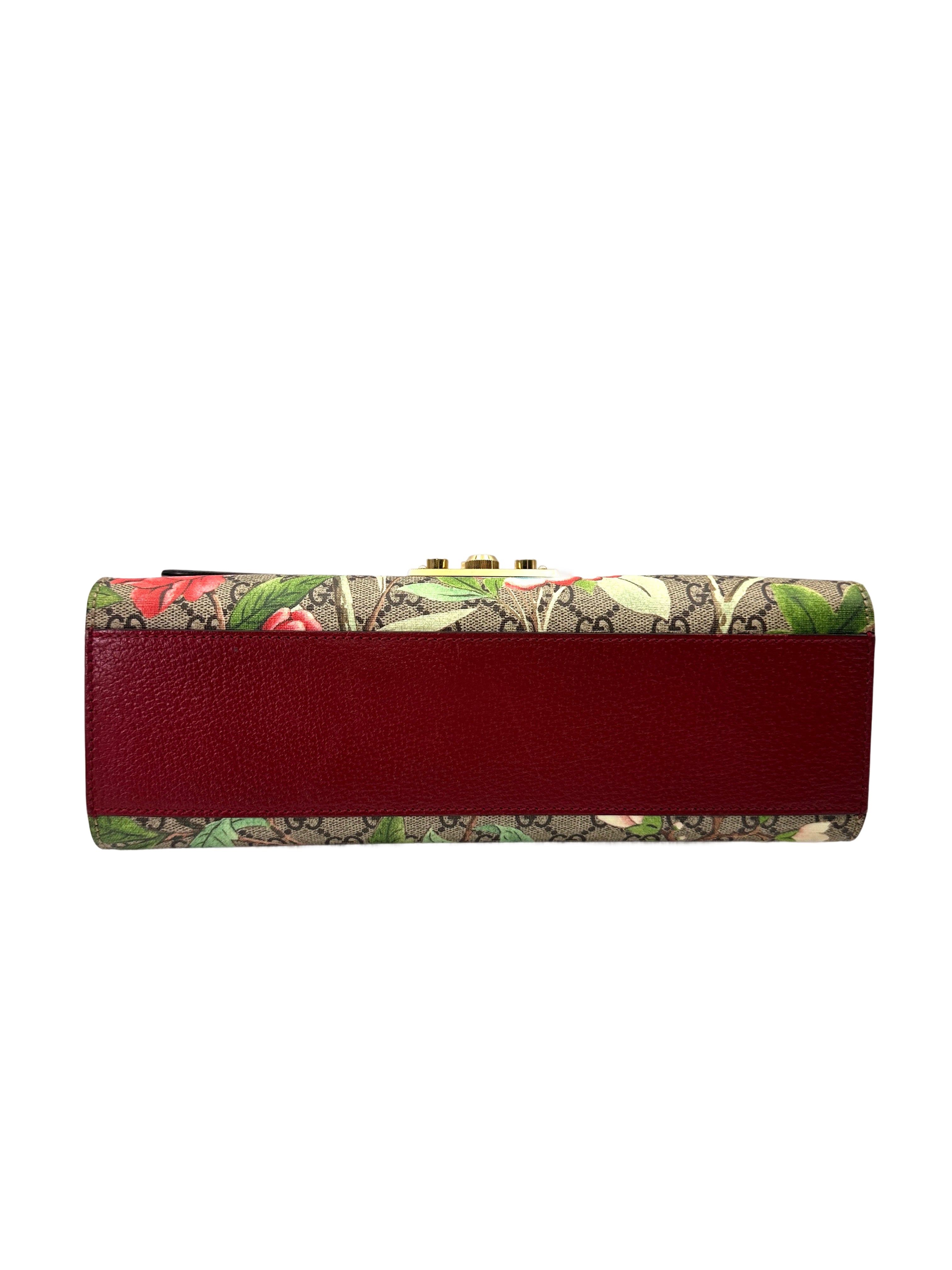 Gucci Padlock Floral Bird GG Canvas Large Size Shoulder Bag GG1153