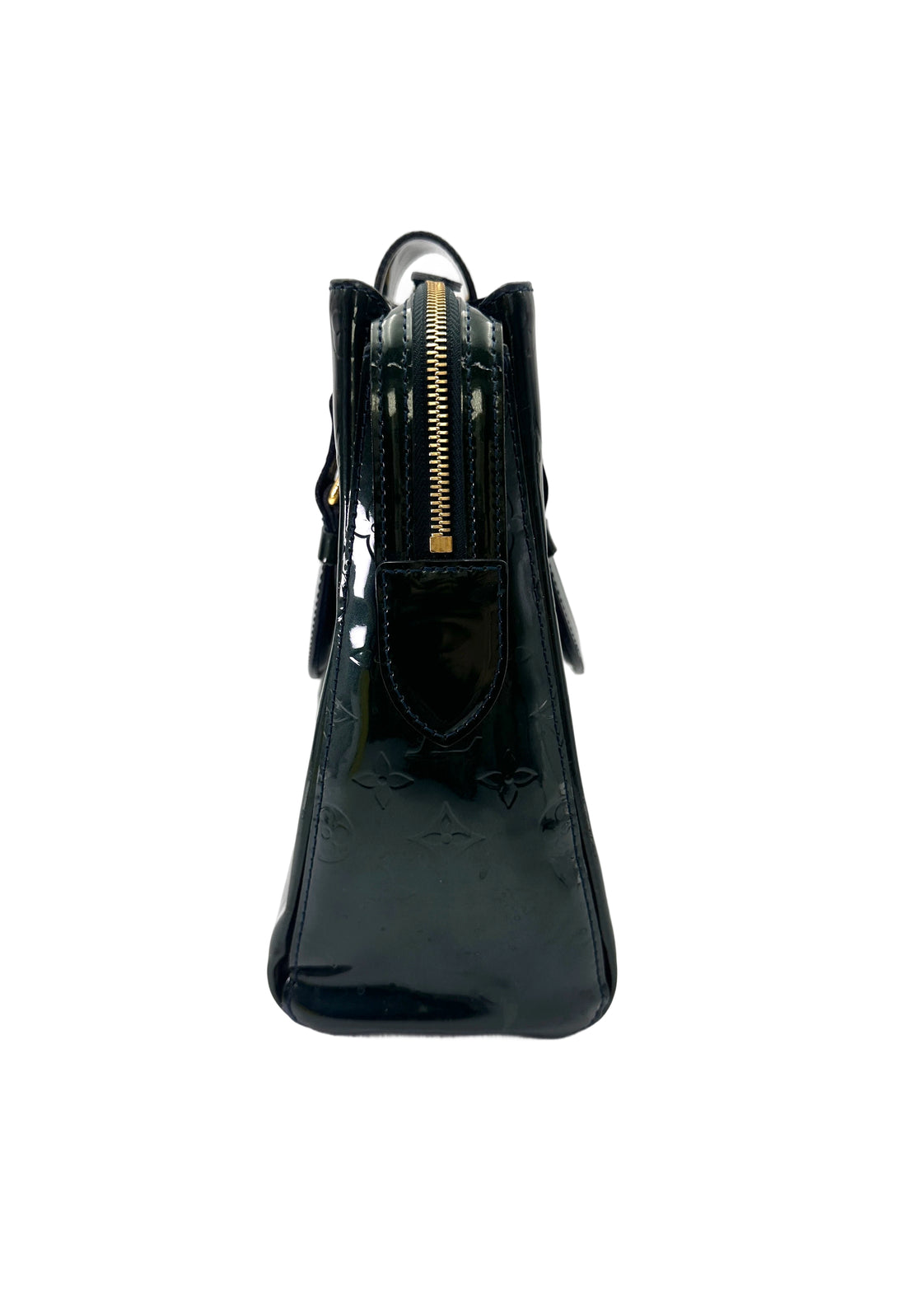 Louis Vuitton Melrose Avenue Dark Green Monogram Vernis Handle Bag LV2896
