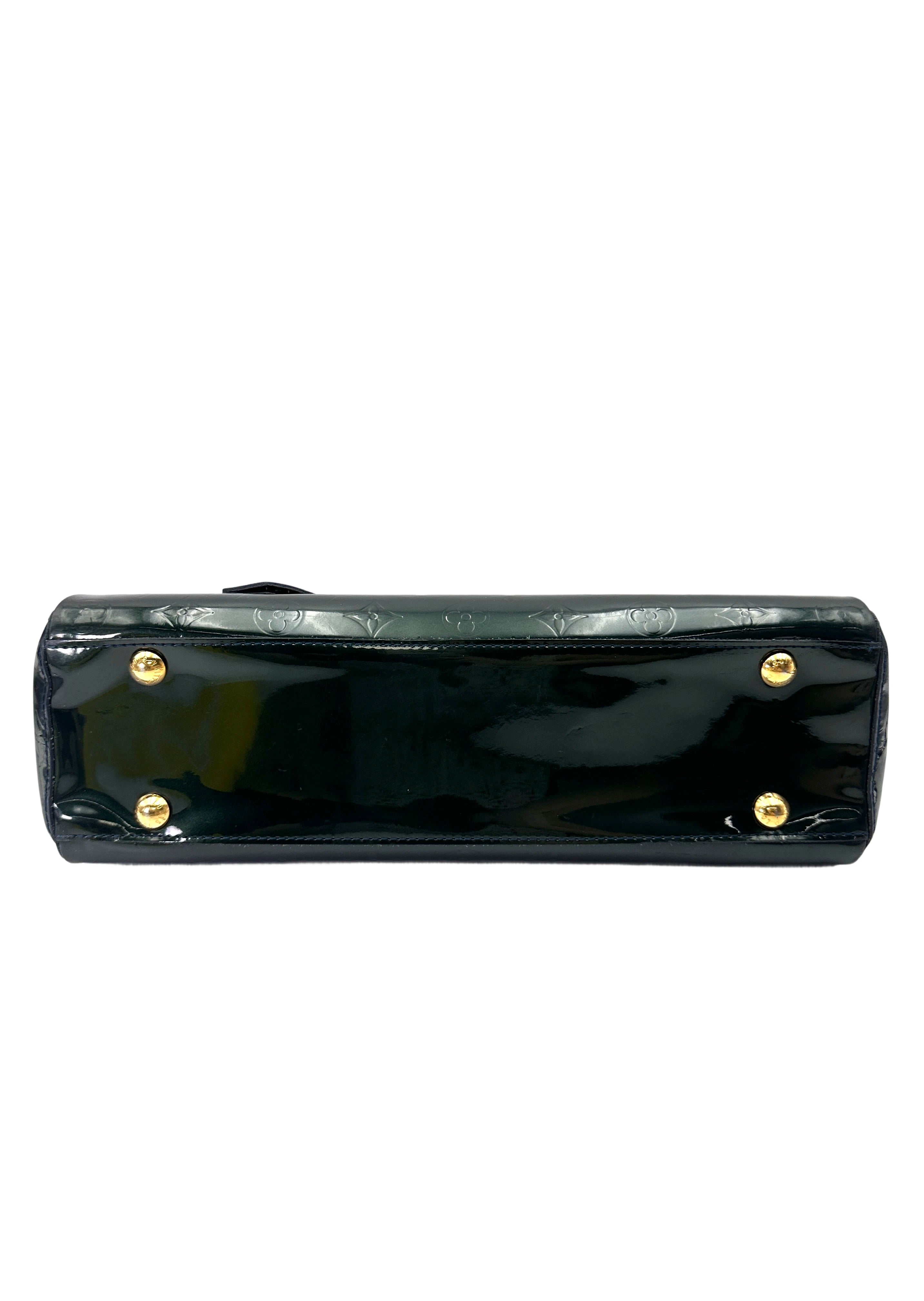 Louis Vuitton Melrose Avenue Dark Green Monogram Vernis Handle Bag LV2896