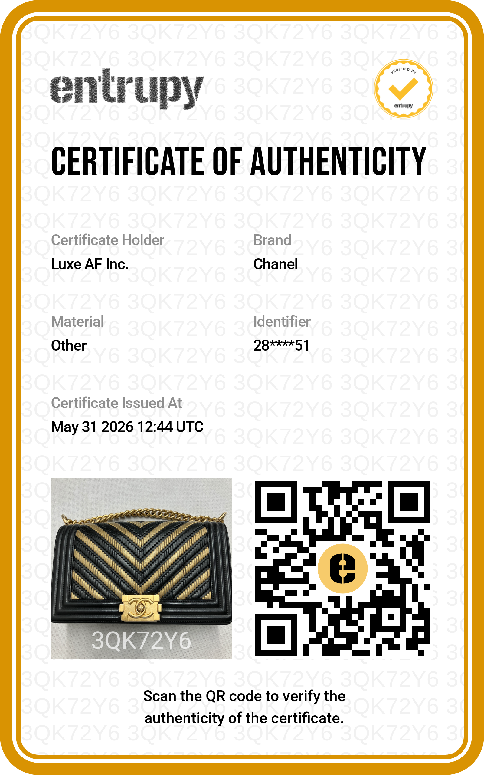 Chanel LeBoy Black/Beige Braided Chevron Leather Medium Size Flap Bag With Gold Buckle(28***51) CC2069