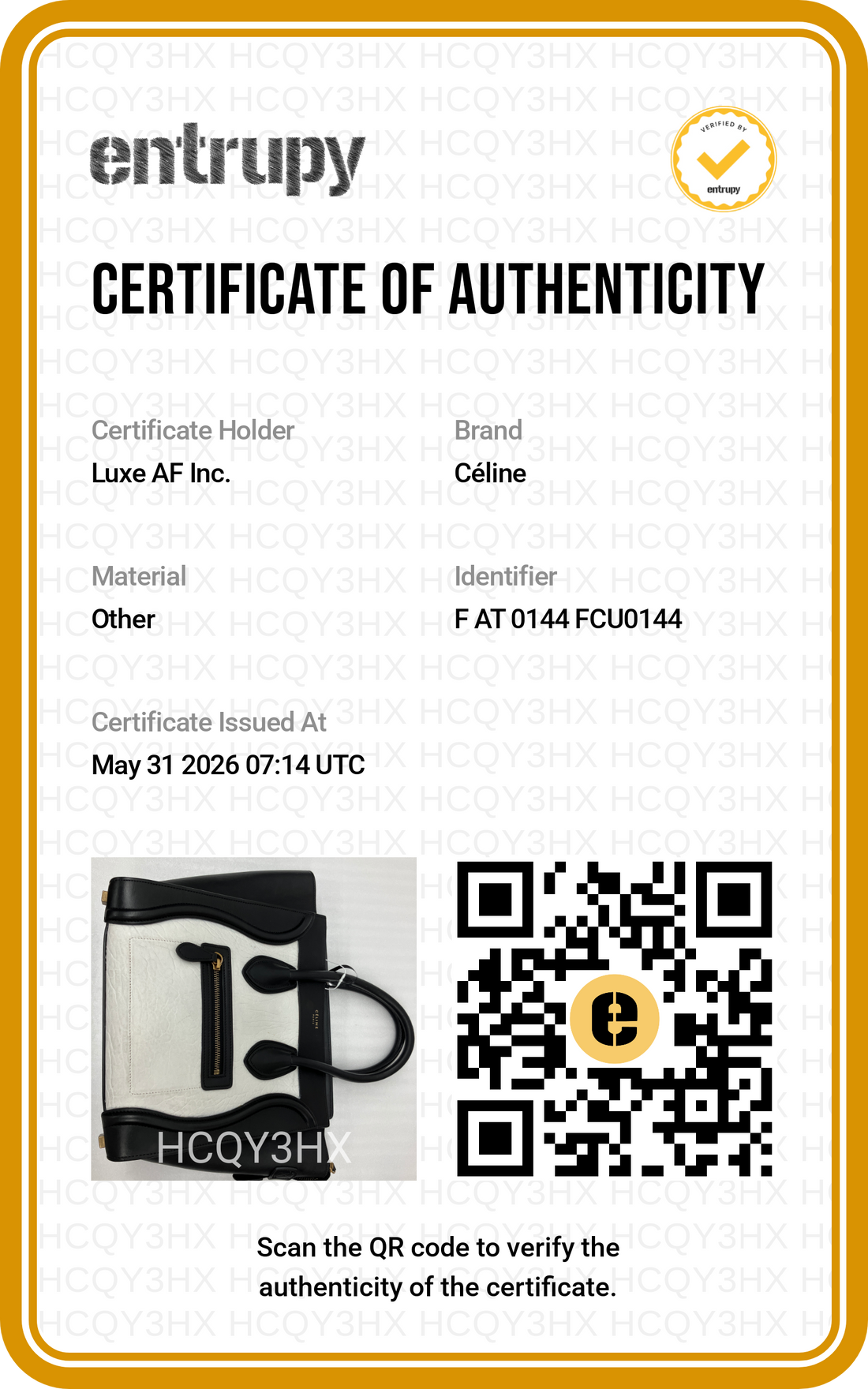 Celine Luggage Black/White Leather Medium Size Handle Bag CE169