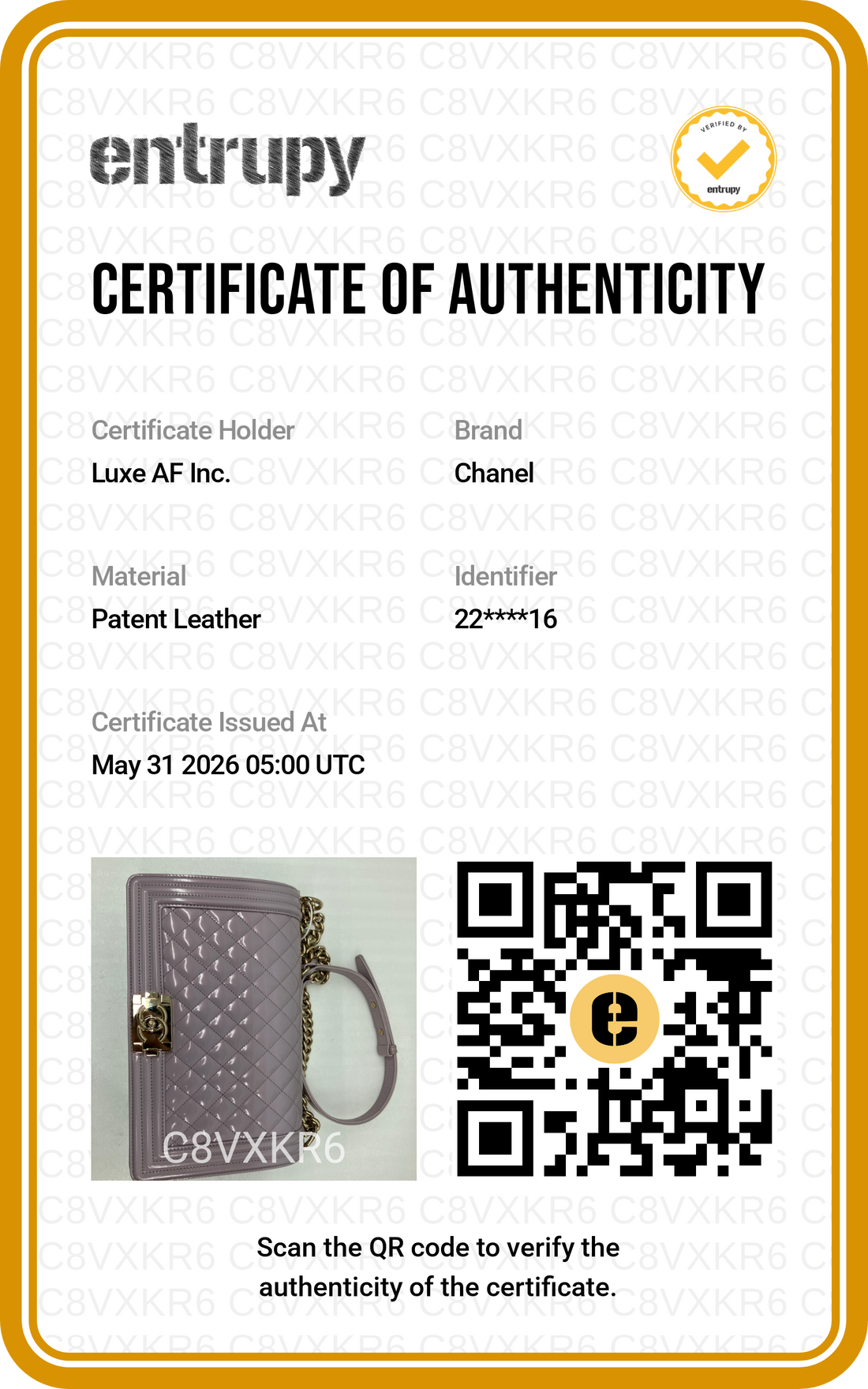 Chanel LeBoy Light Purple Quilted Leather Flap Bag With Gold Buckle(22***16) CC2063