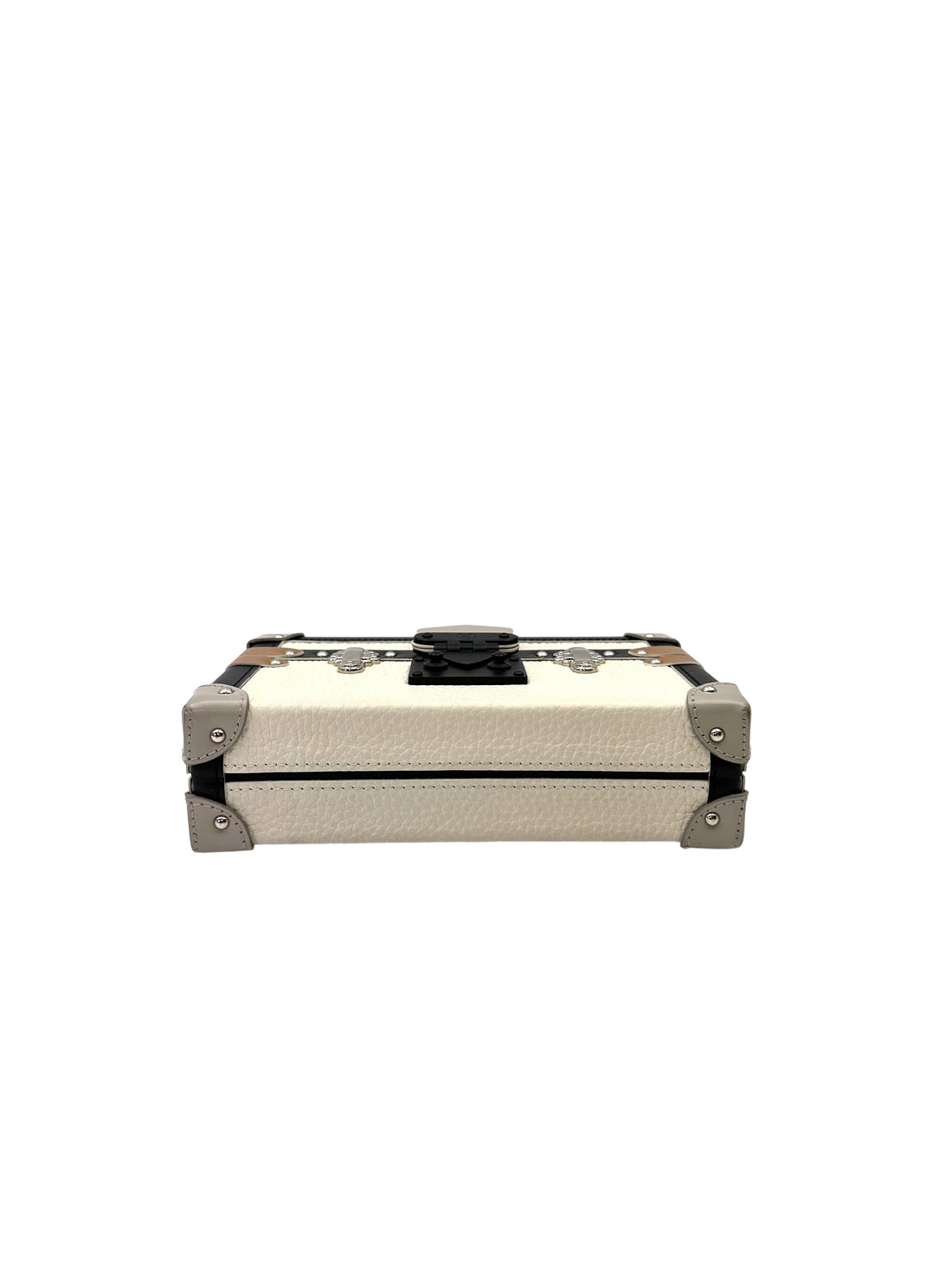 Louis Vuitton Petite Malle Black/White Leather Shoulder Bag LV2901