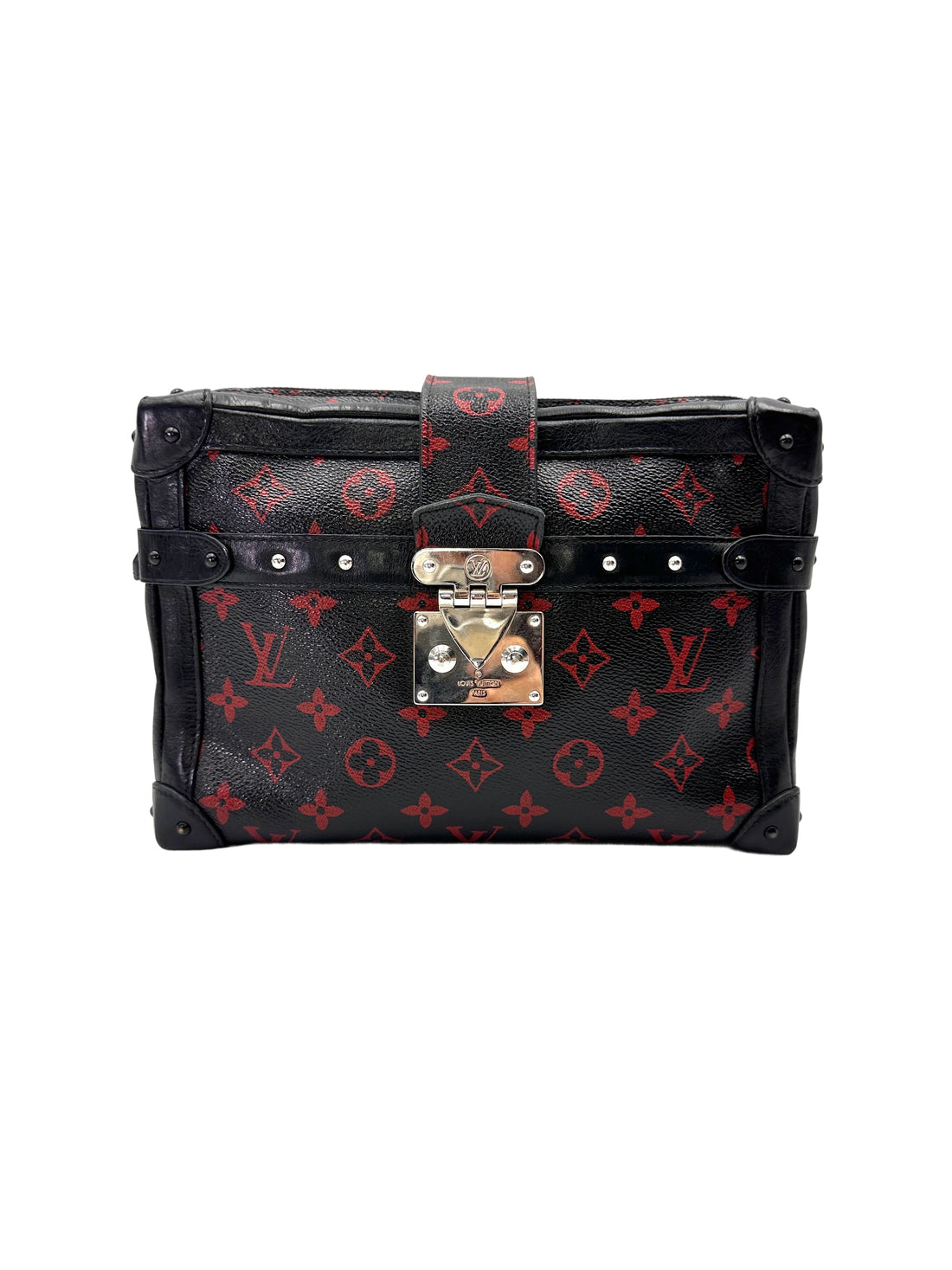 Louis Vuitton Petite Malle Black/Red Monogram Infrarouge Soft Bag LV2899