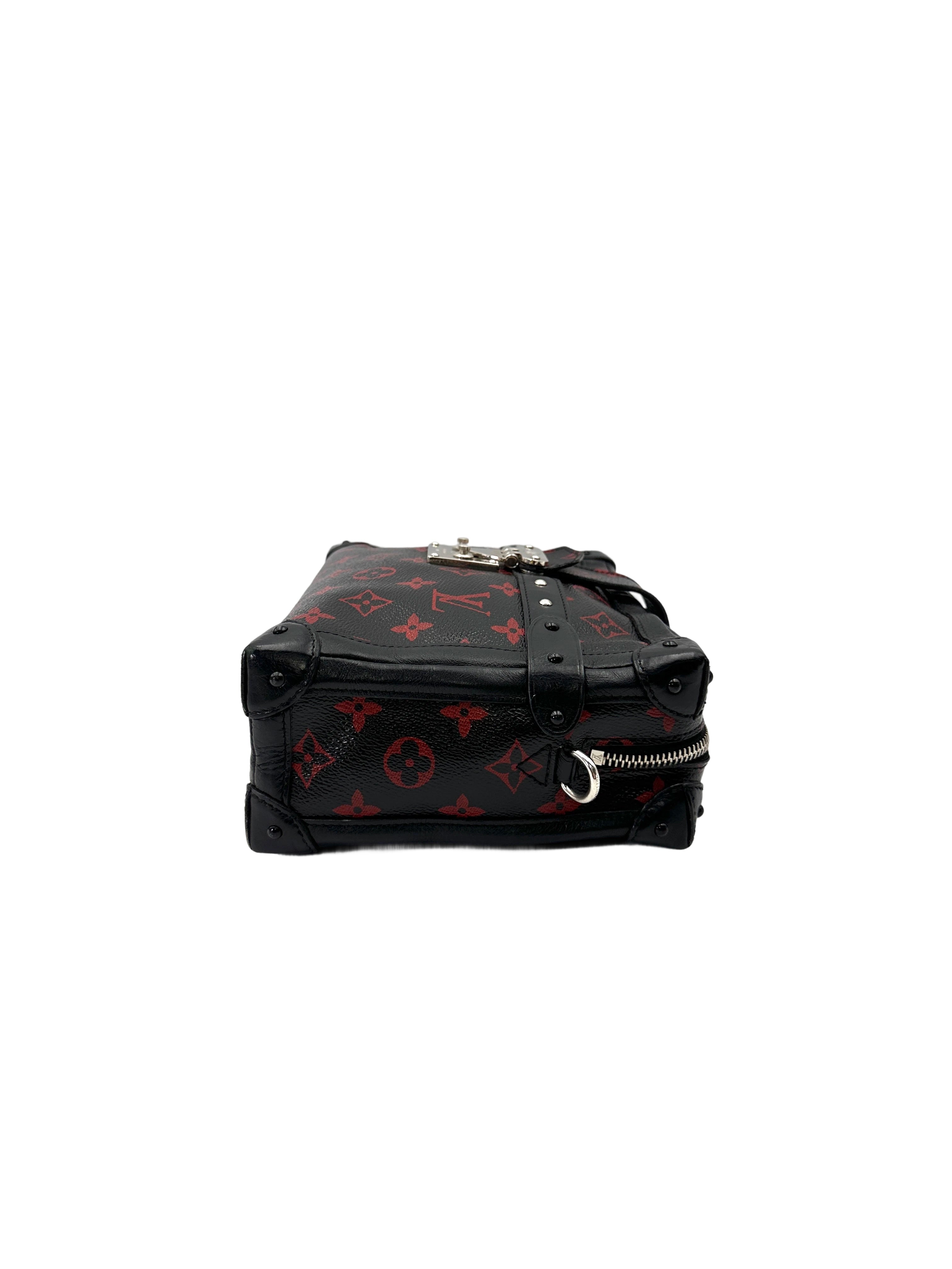 Louis Vuitton Petite Malle Black/Red Monogram Infrarouge Soft Bag LV2899