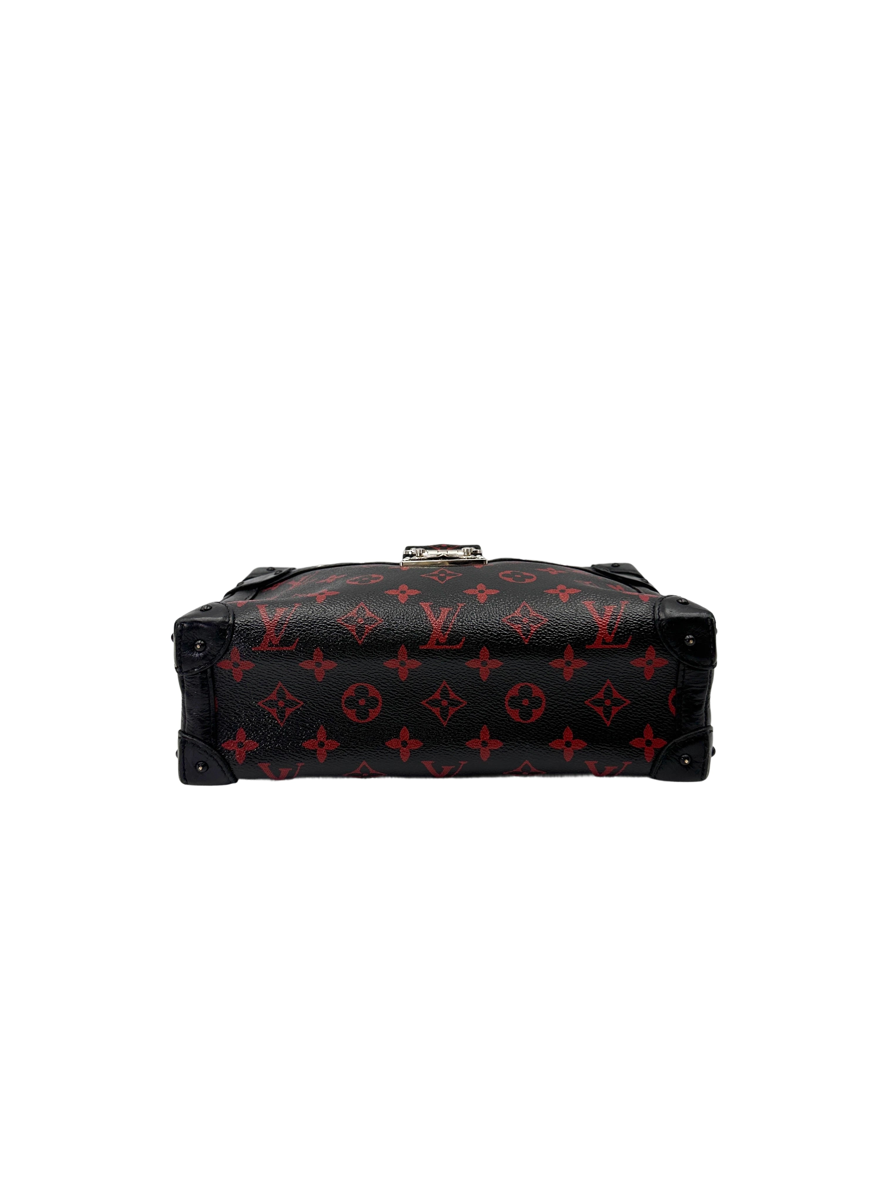 Louis Vuitton Petite Malle Black/Red Monogram Infrarouge Soft Bag LV2899