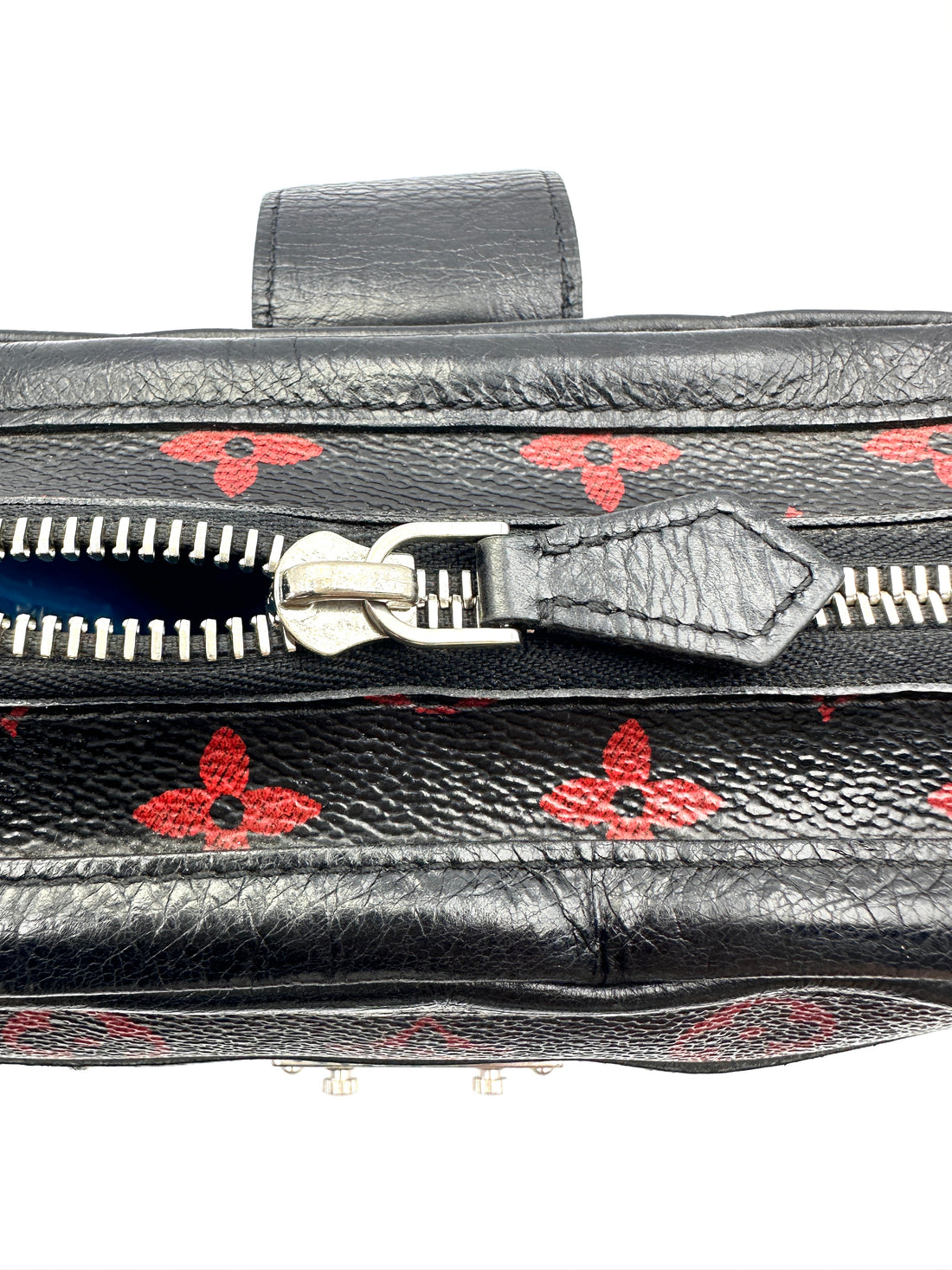 Louis Vuitton Petite Malle Black/Red Monogram Infrarouge Soft Bag LV2899