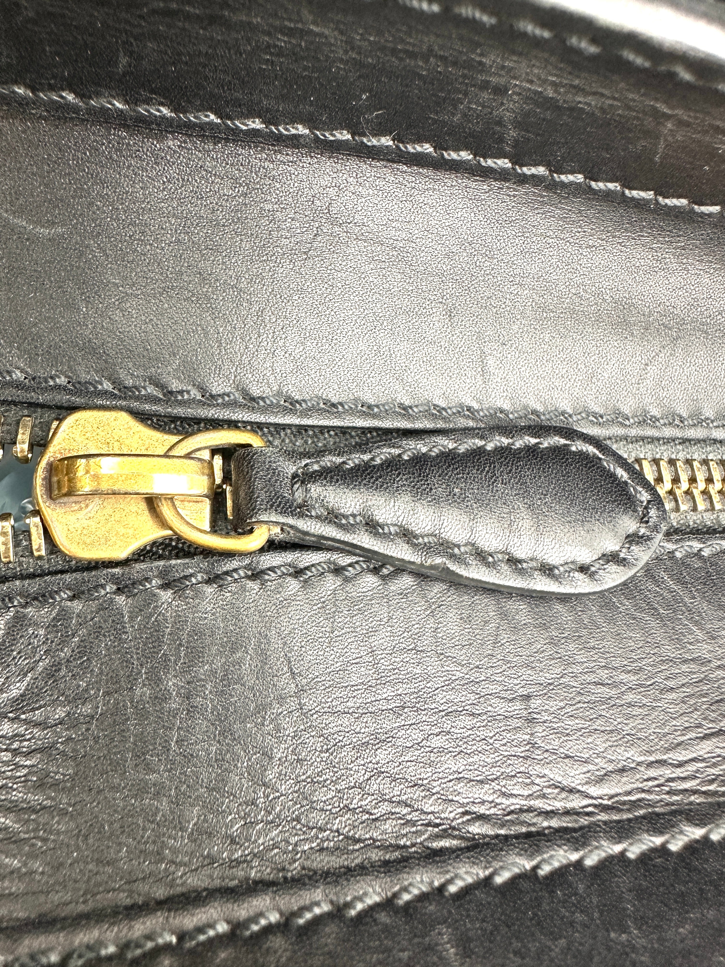 Celine Luggage Black/Beige Leather Handle Bag CE168