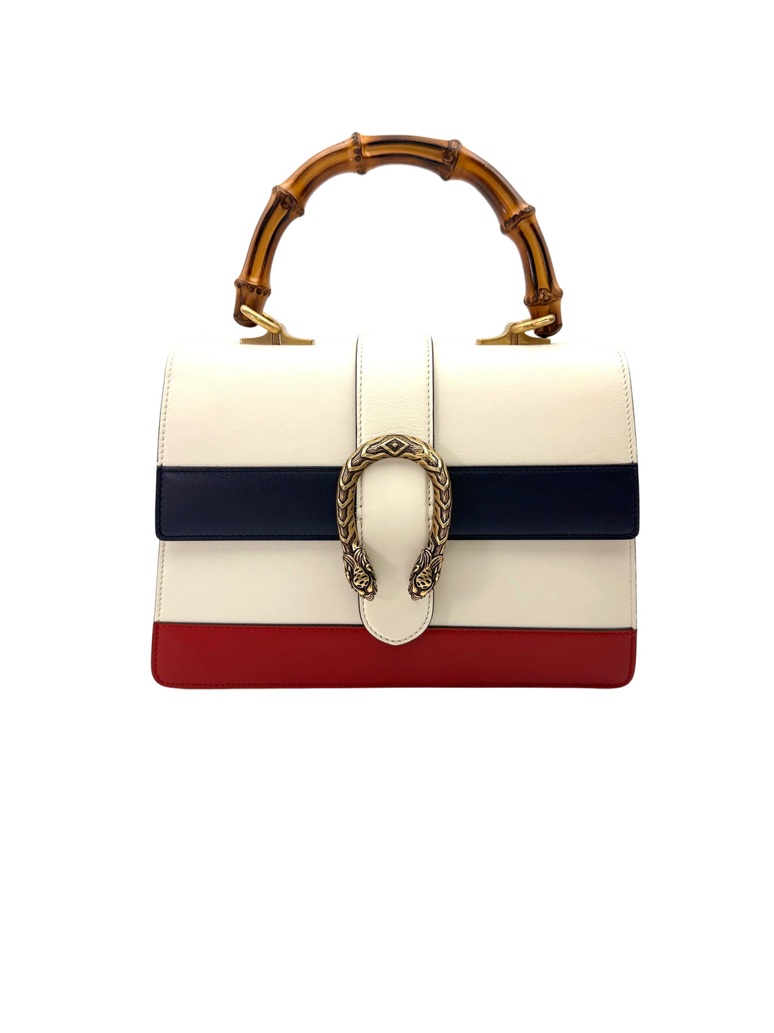 Gucci Dionysus Multicolor Leather Bamboo Top Handle Bag GG1156