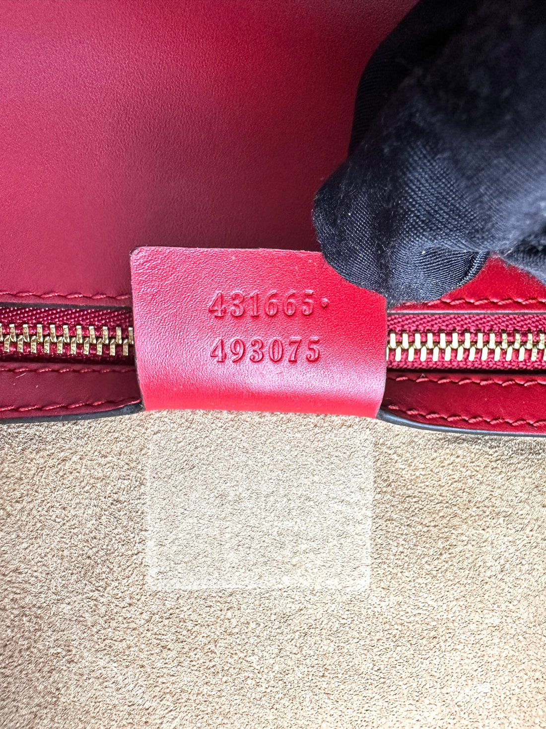 Gucci Sylvie Red Leather Large Size Shoulder Bag GG1157