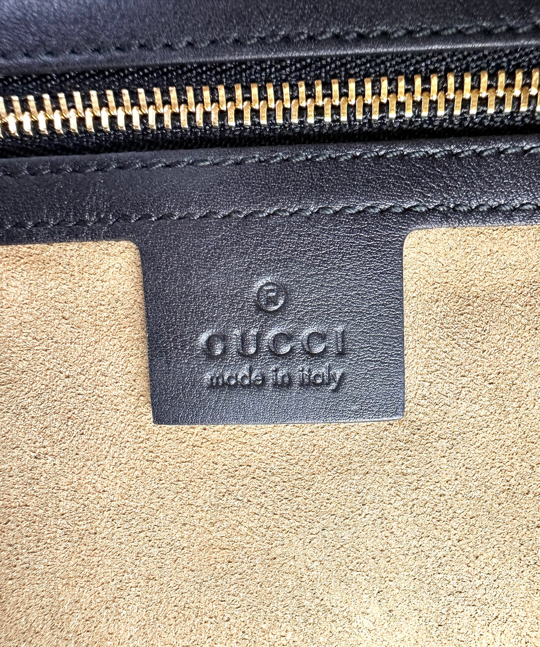 Gucci Padlock GG Canvas & Black Leather Top Handle Bag GG1154