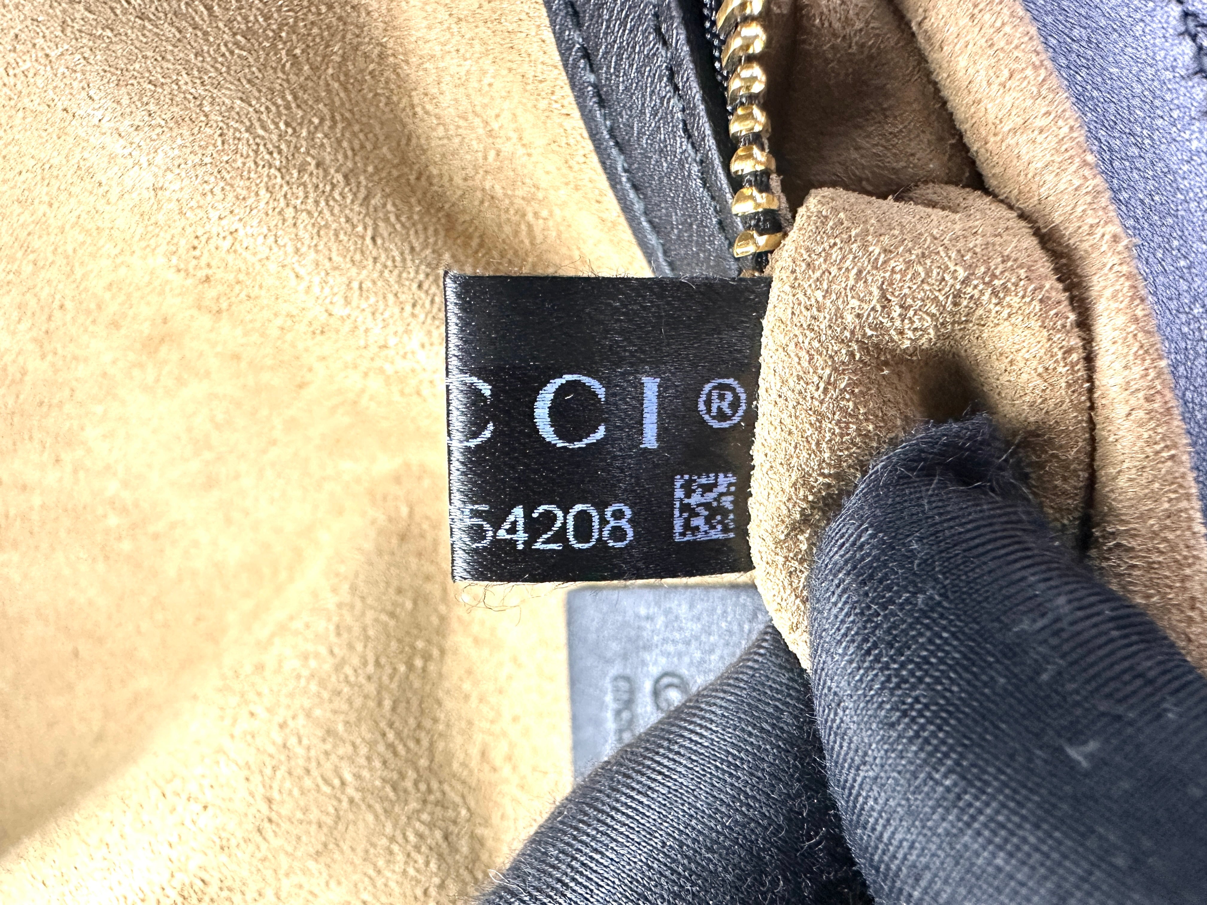 Gucci Padlock GG Canvas & Black Leather Top Handle Bag GG1154