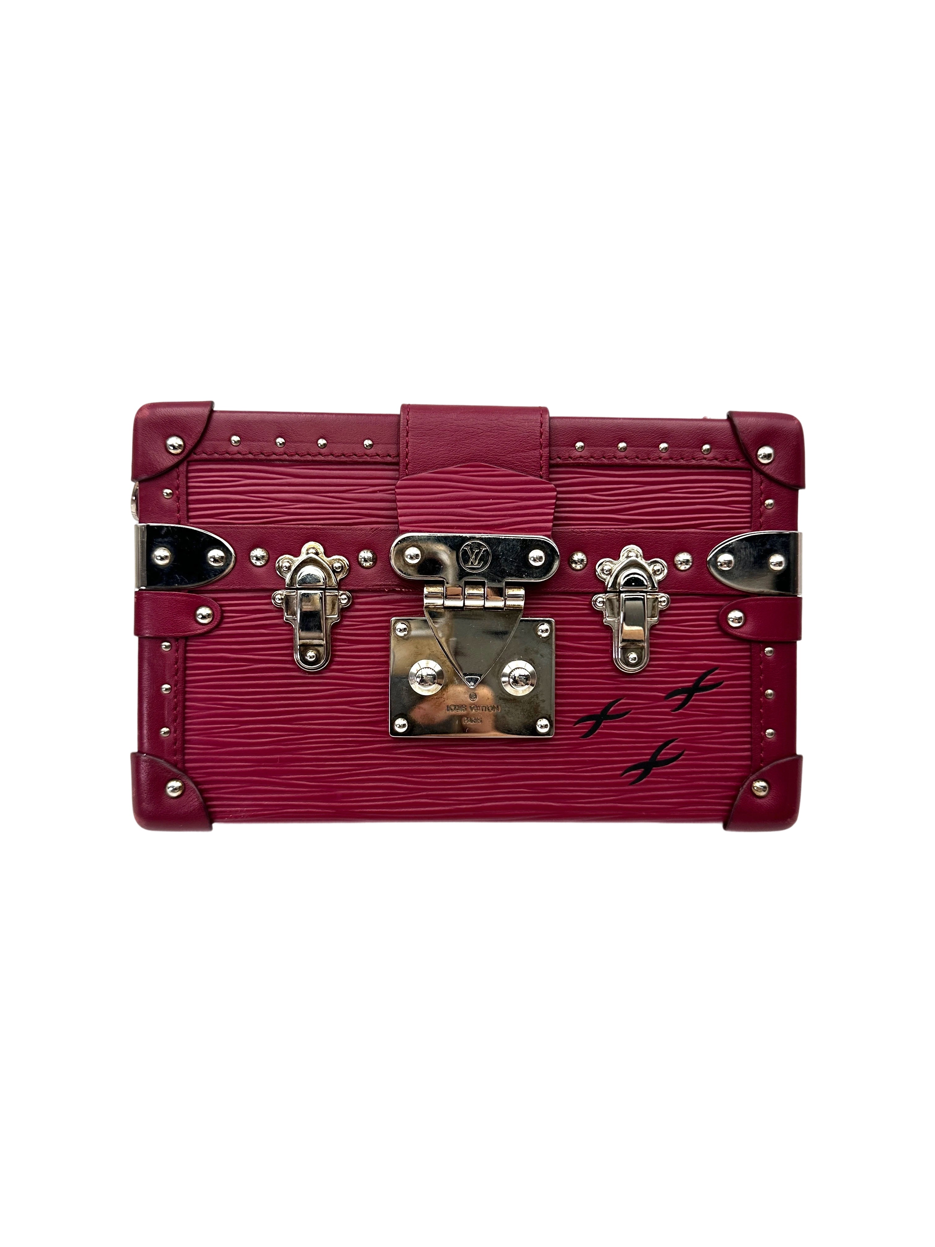 Louis Vuitton Petite Malle Pink Epi Leather Shoulder Bag LV2904