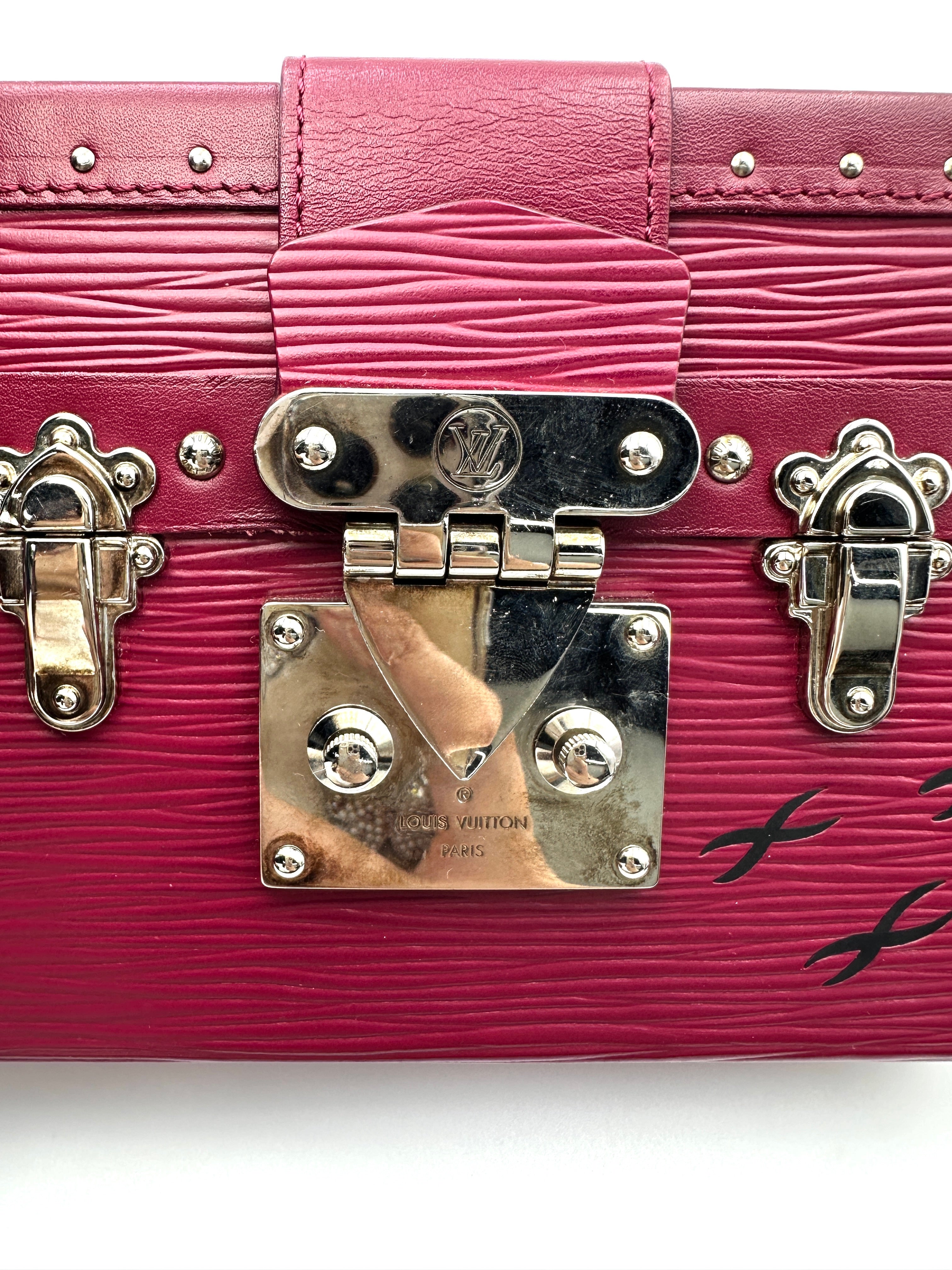 Louis Vuitton Petite Malle Pink Epi Leather Shoulder Bag LV2904