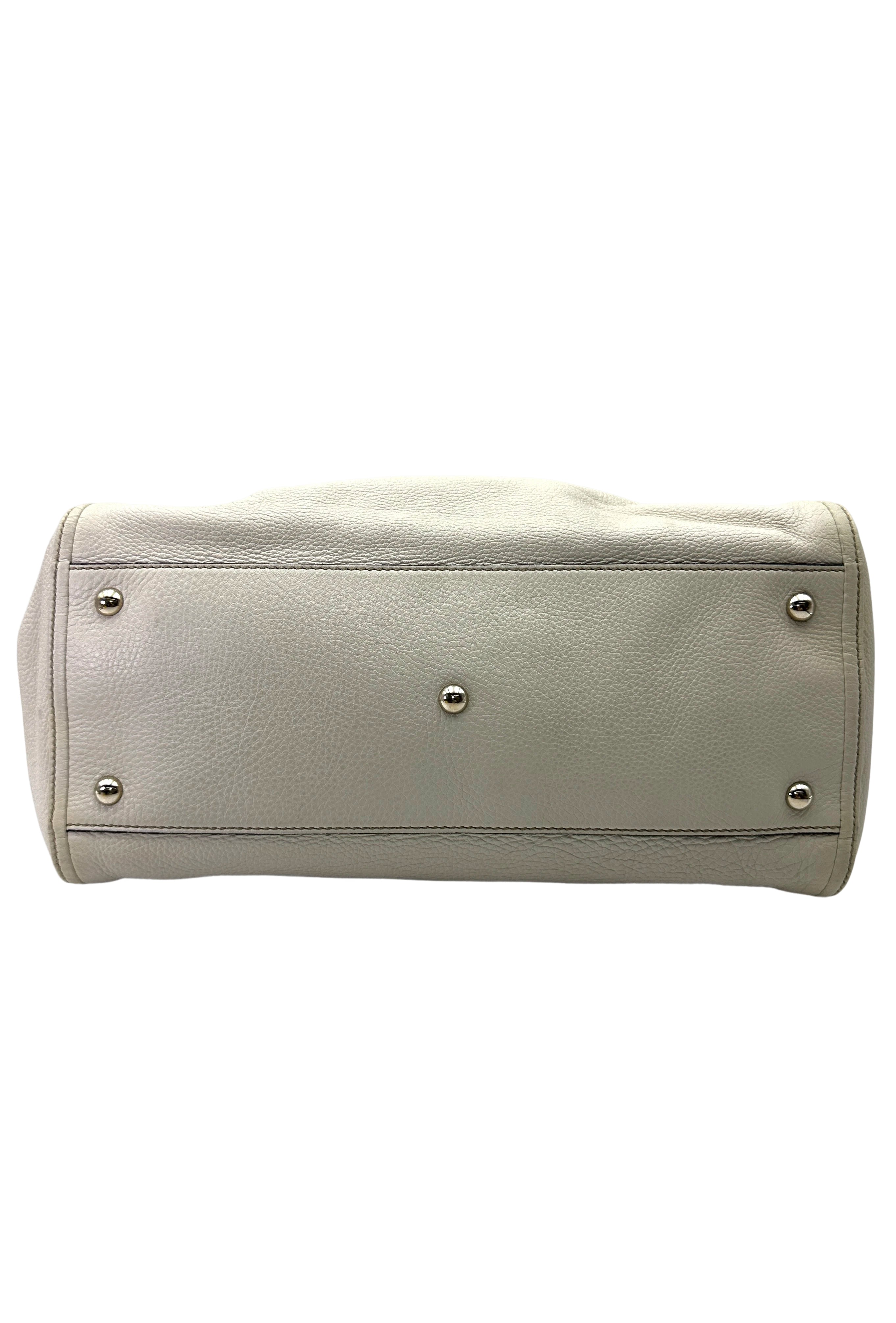 Gucci Soho White Leather Hobo Bag GG1159