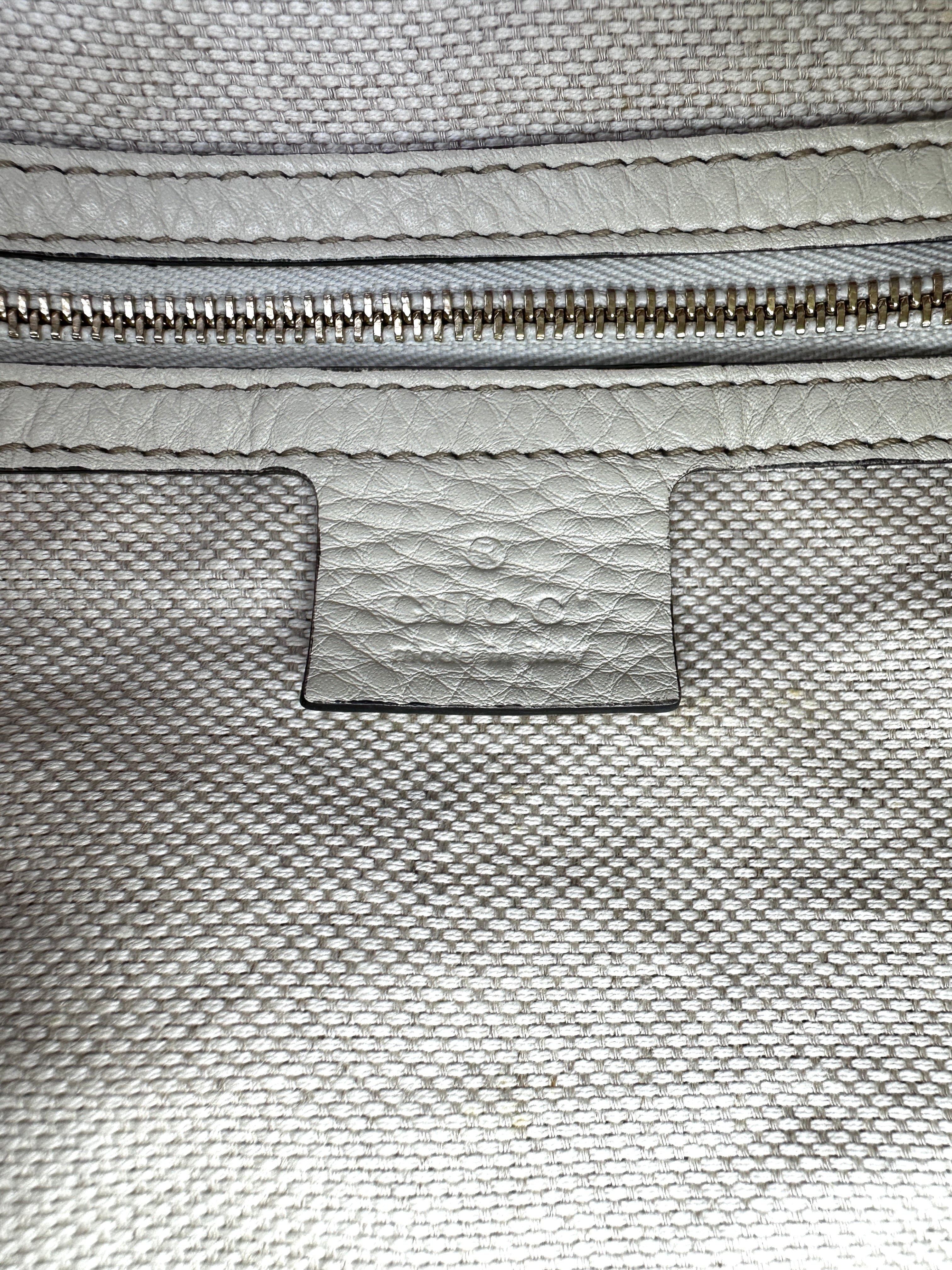 Gucci Soho White Leather Hobo Bag GG1159