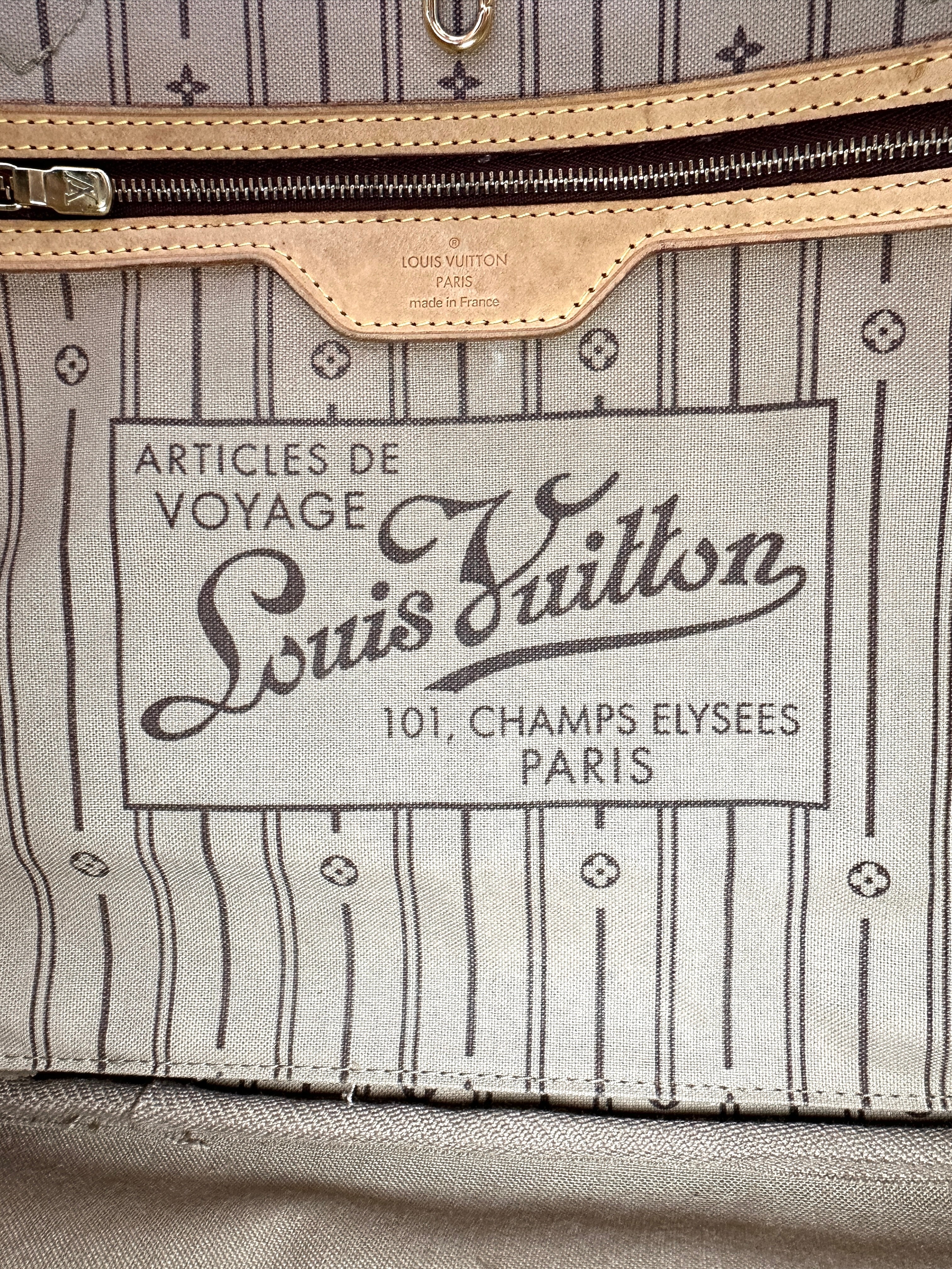 Louis Vuitton Neverfull MM Monogram Canvas Handle Bag LV2905