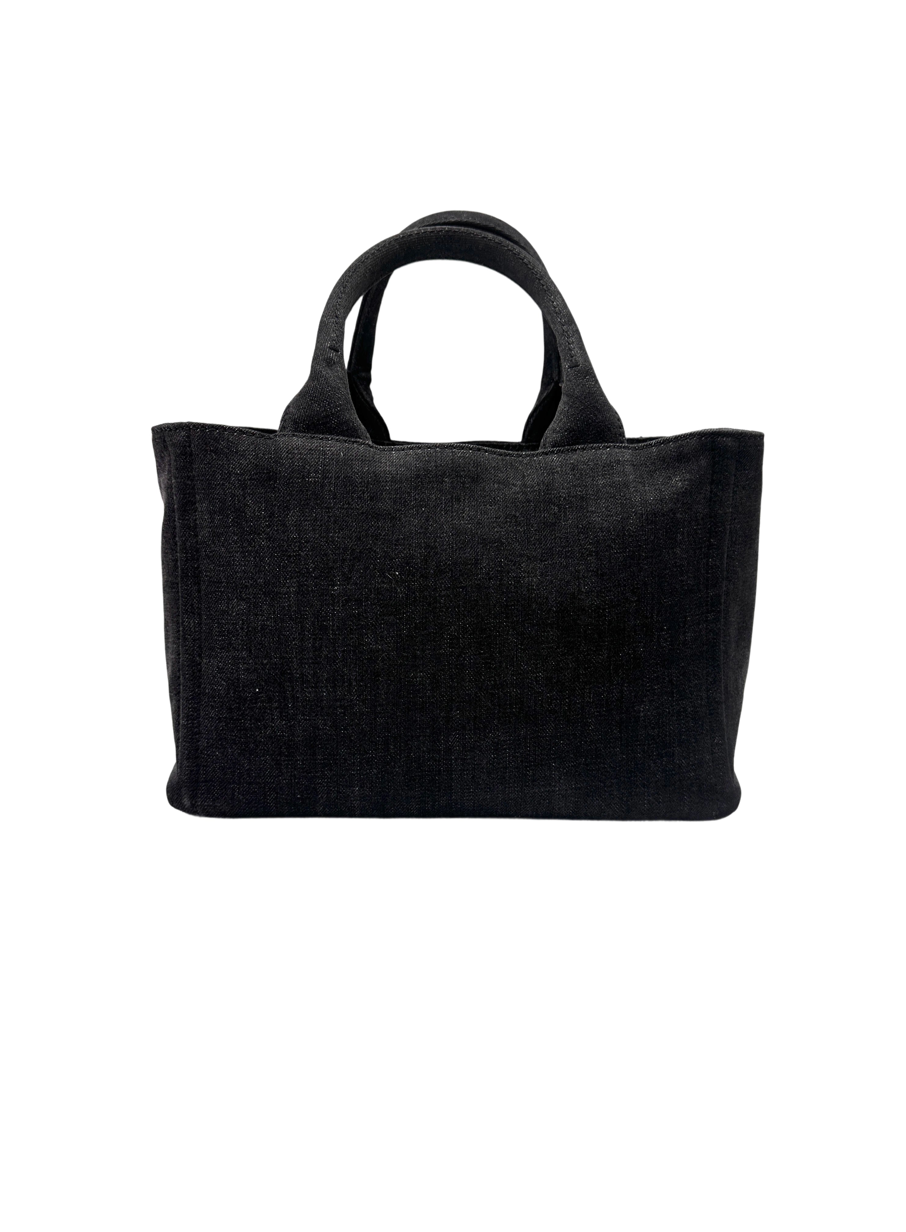 Prada Canapa Robot Denim Handle Bag PR417