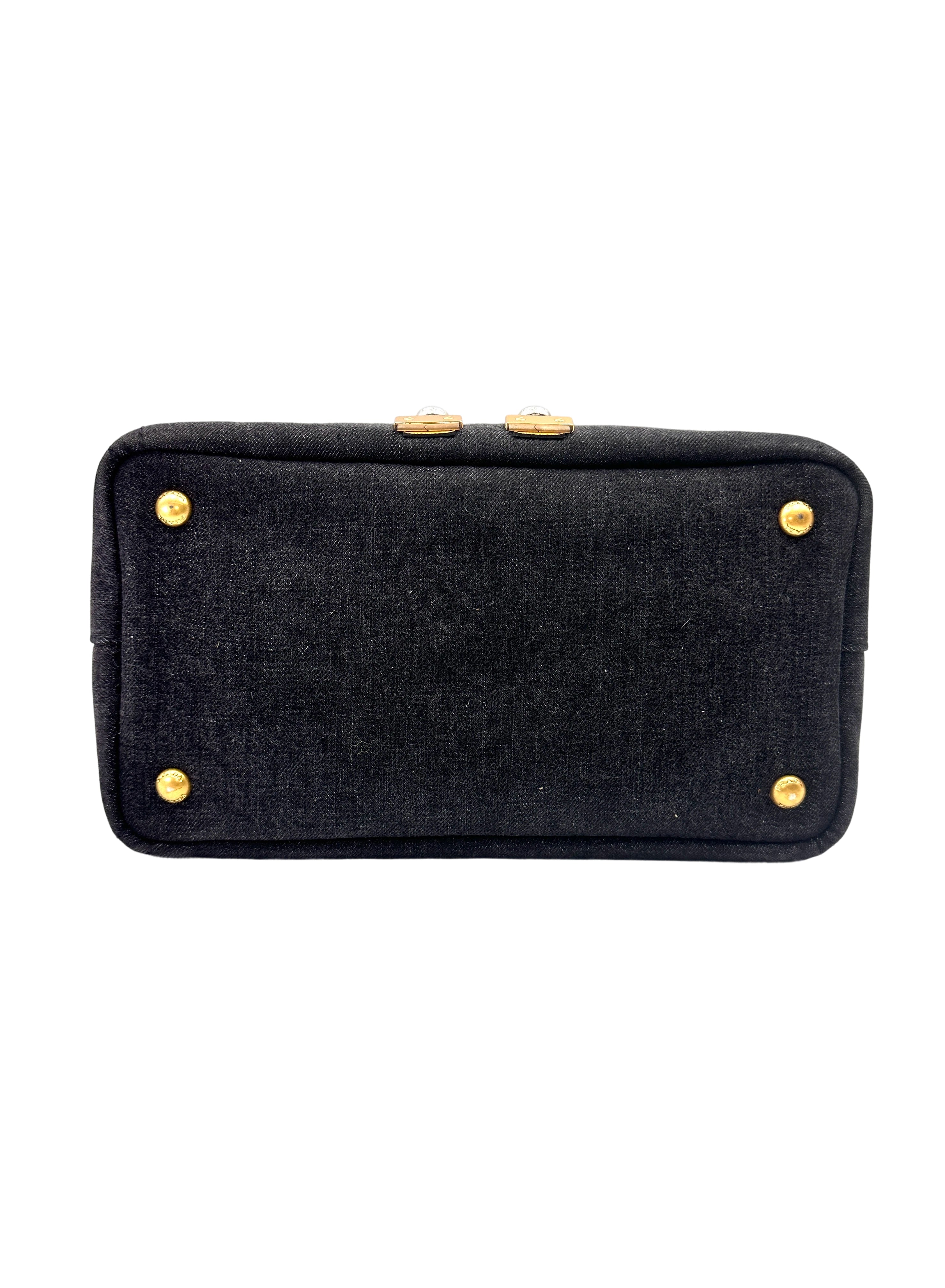Prada Canapa Robot Denim Handle Bag PR417