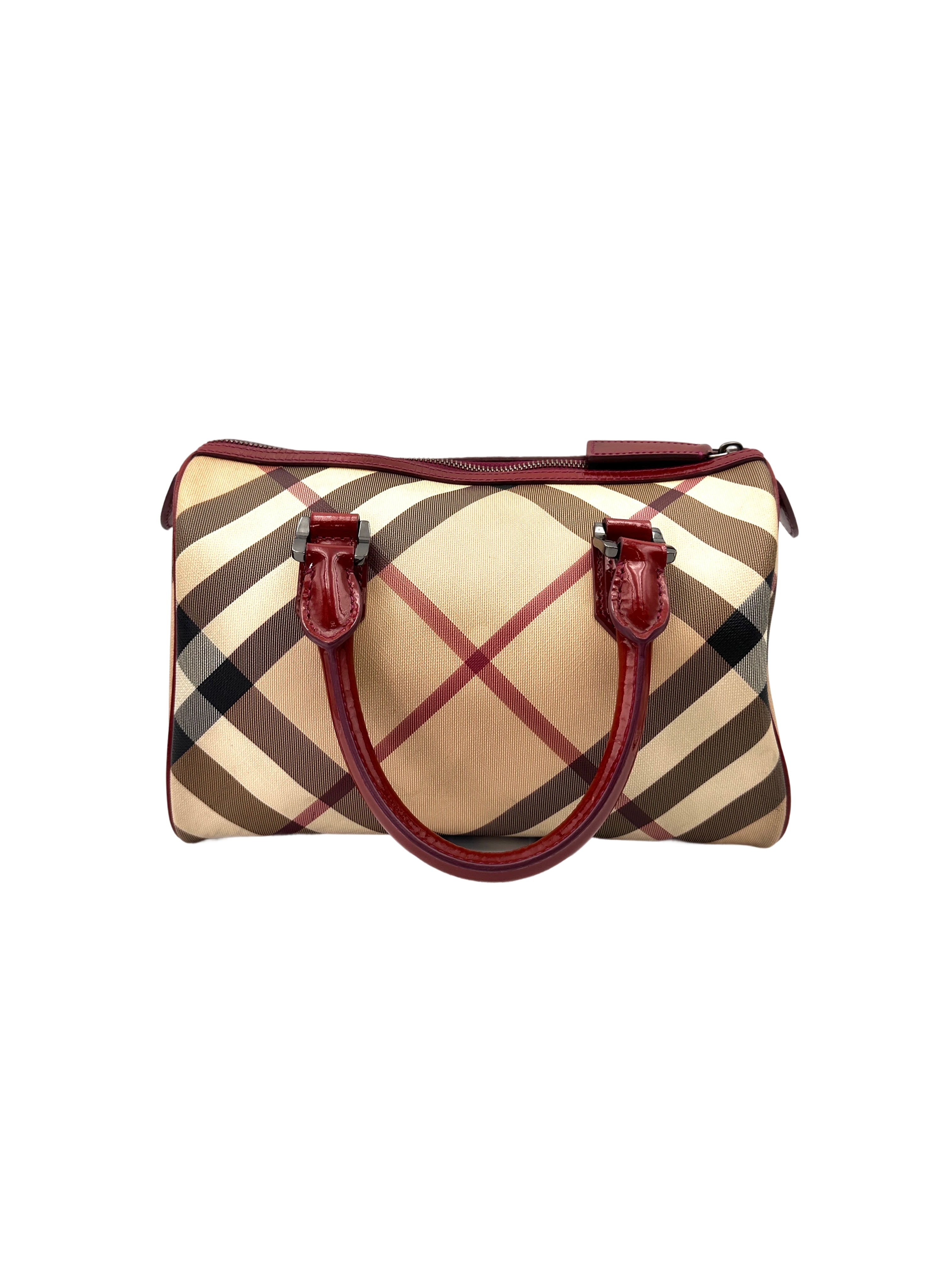 Burberry Nova Check Canvas Boston Bag BR67