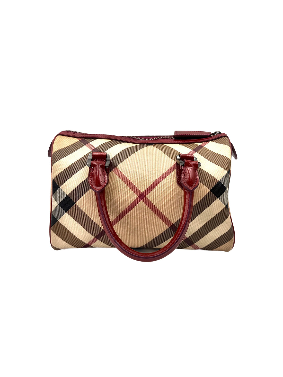 Burberry Nova Check Canvas Boston Bag BR67
