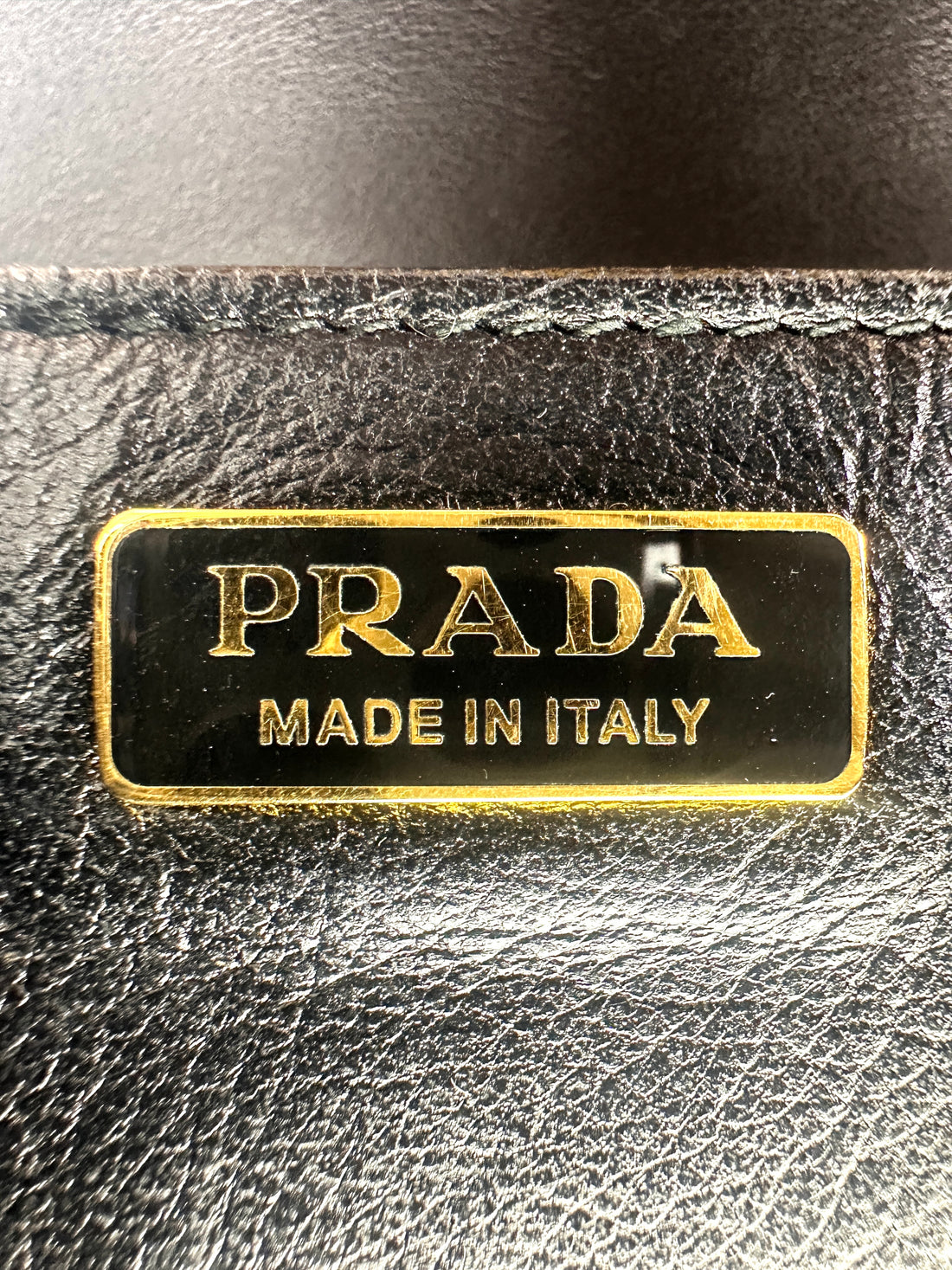 Prada Cahier Black Leather Shoulder Bag PR414