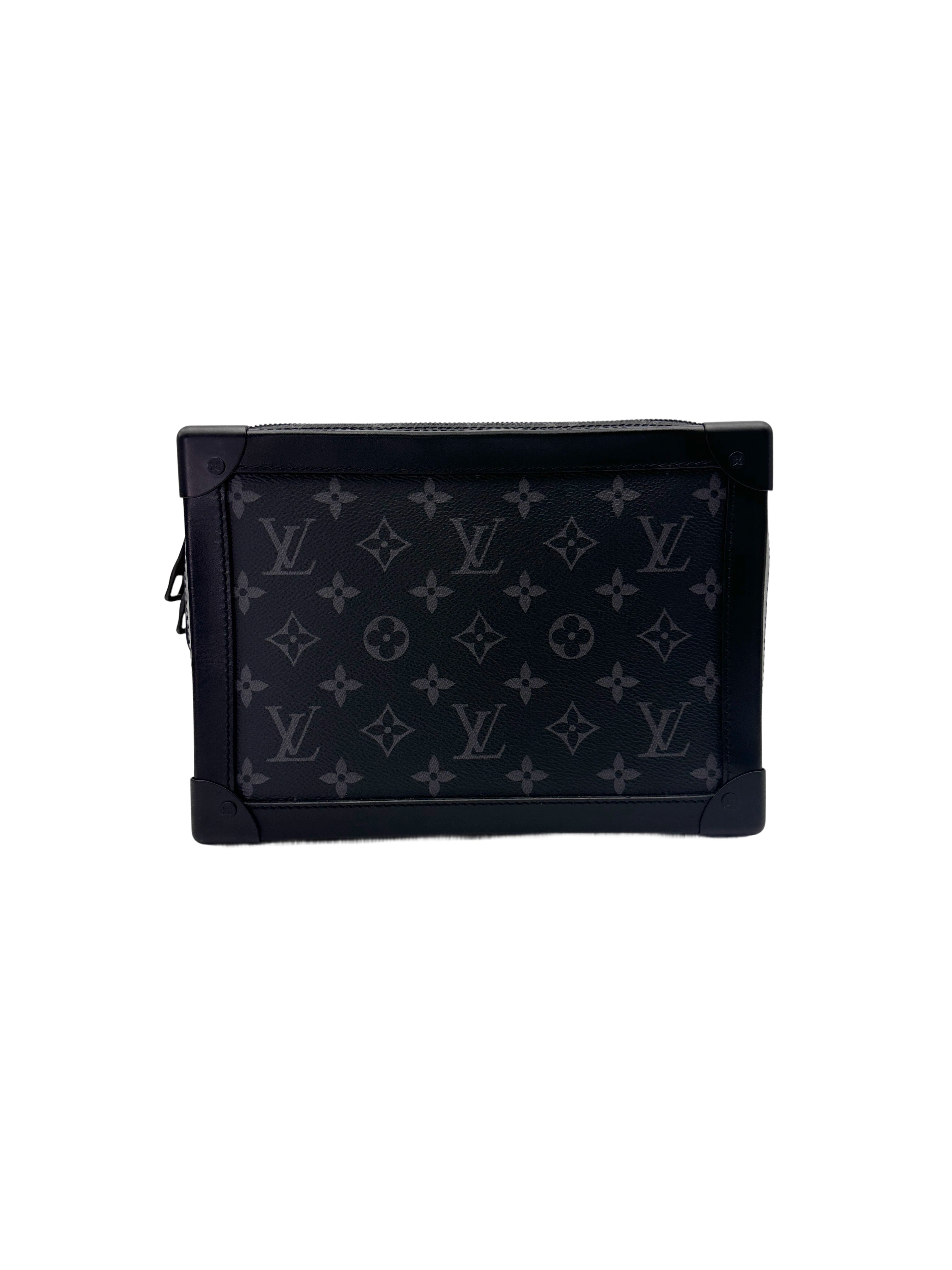 Louis Vuitton Soft Trunk Black Monogram Eclipse Shoulder Bag LV2903
