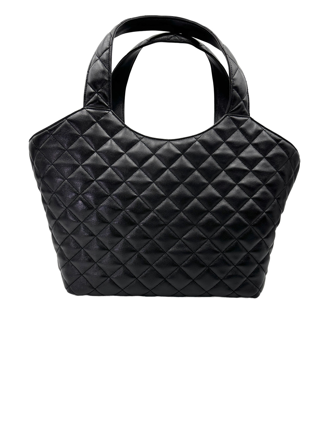 Saint Laurent Lcare Black Quilted Lambskin Large Size Shopping Bag SLE