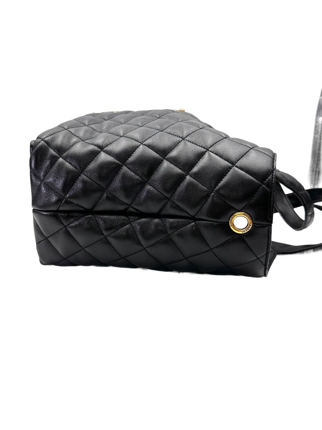 Saint Laurent Lcare Black Quilted Lambskin Large Size Shopping Bag SLE
