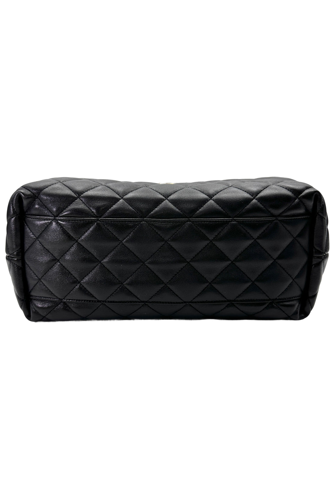 Saint Laurent Lcare Black Quilted Lambskin Large Size Shopping Bag SLE