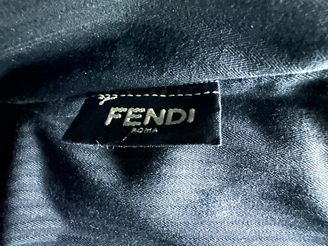 Fendi 2Jours Black Leather Handle Bag FF114