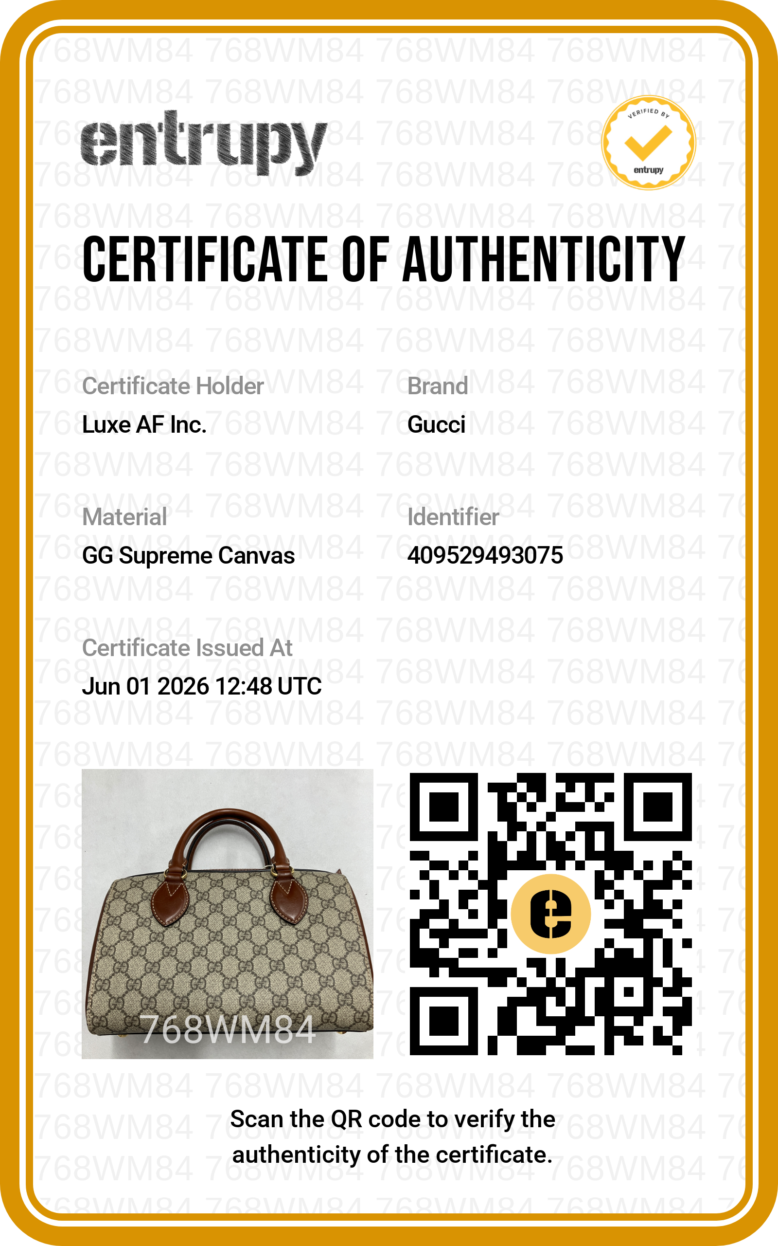 Gucci GG Supreme Canvas Boston Bag GG1164