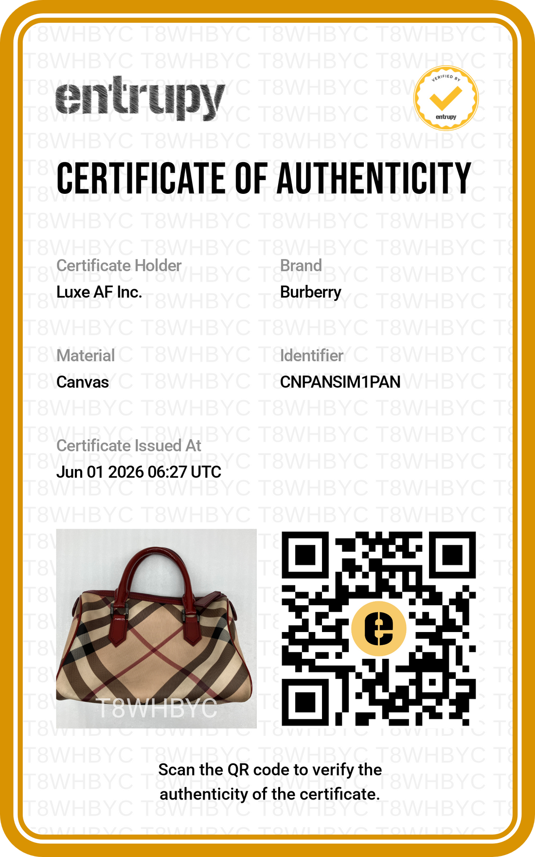 Burberry Nova Check Canvas Boston Bag BR67
