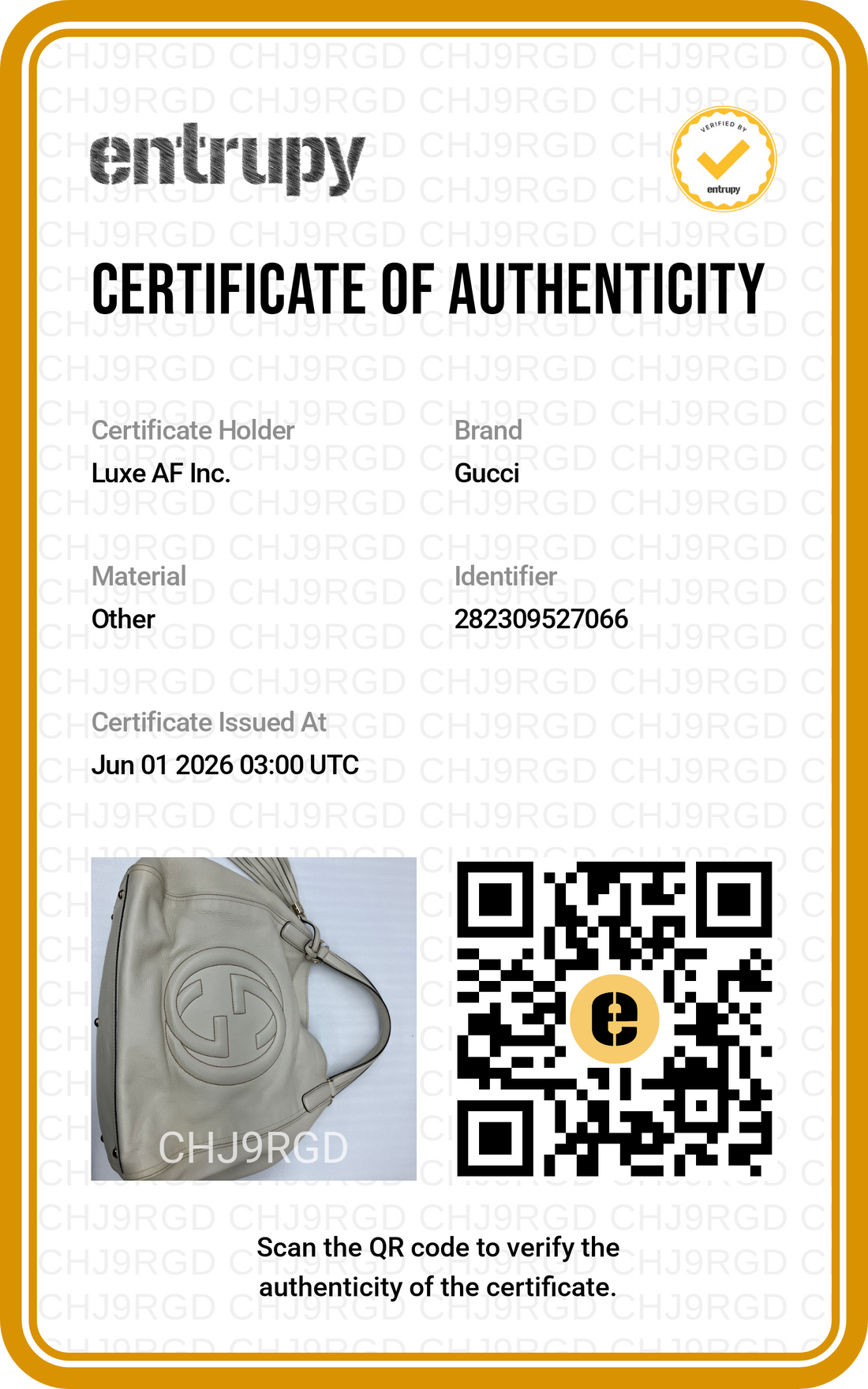 Gucci Soho White Leather Hobo Bag GG1159