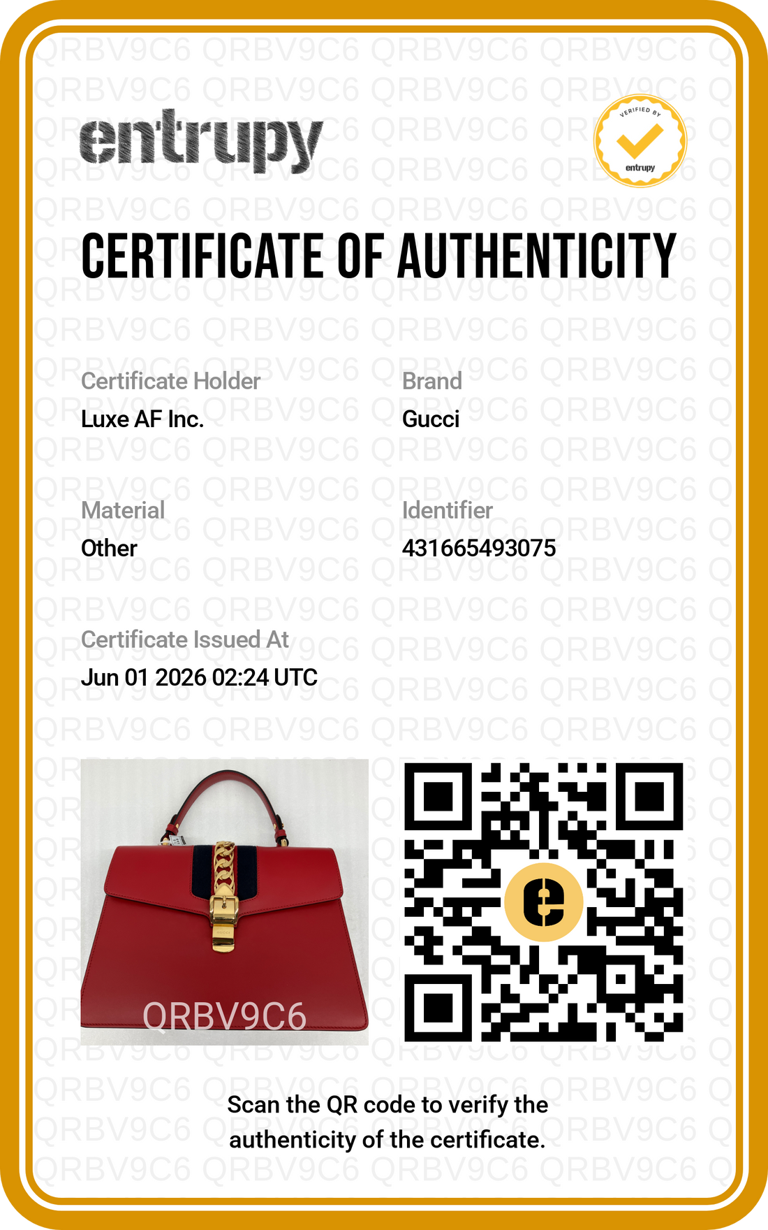 Gucci Sylvie Red Leather Large Size Shoulder Bag GG1157