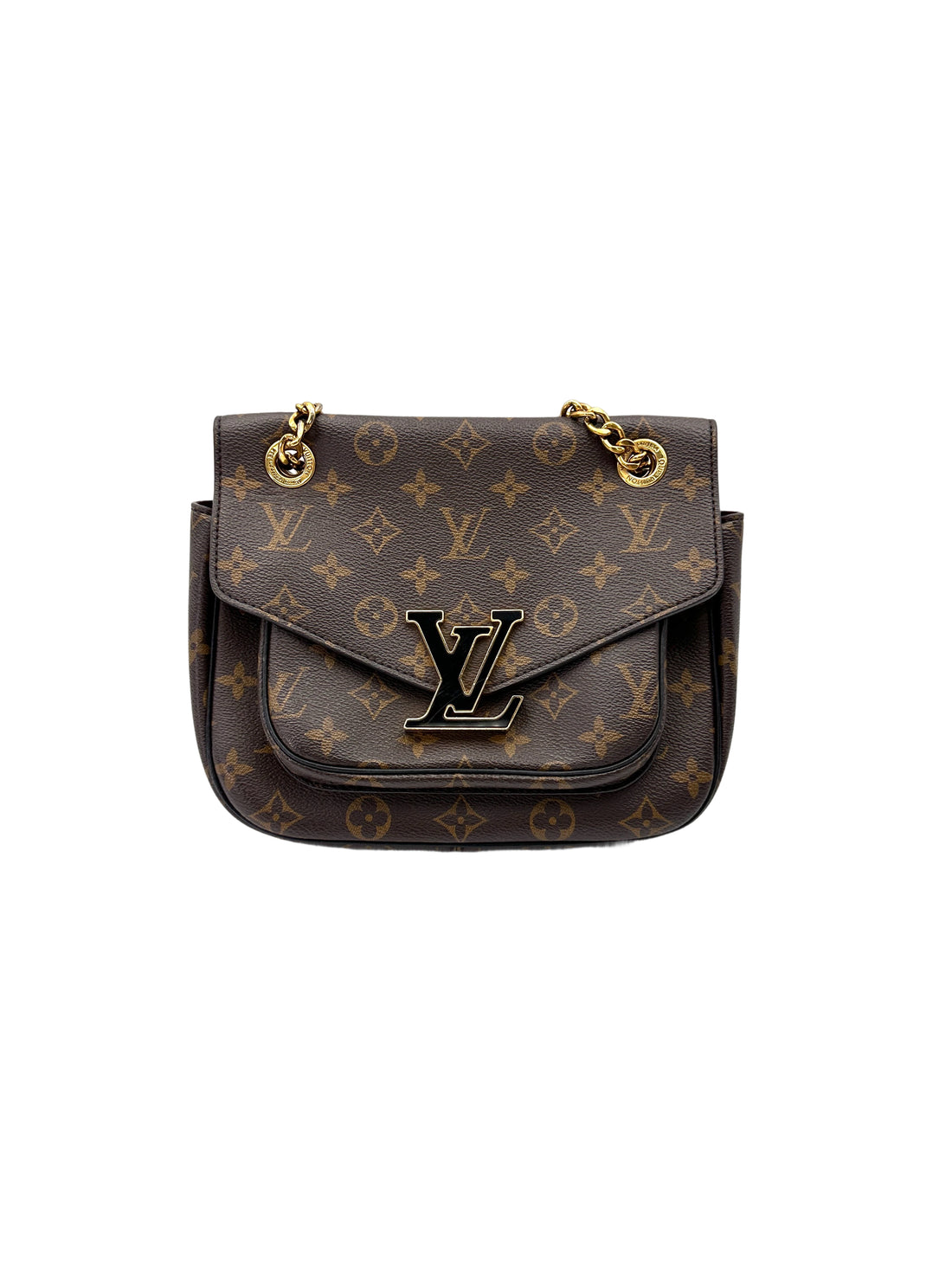 Louis Vuitton Passy Monogram Canvas Chain Shoulder Bag LV2909