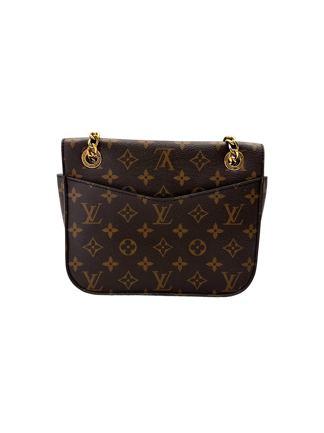 Louis Vuitton Passy Monogram Canvas Chain Shoulder Bag LV2909