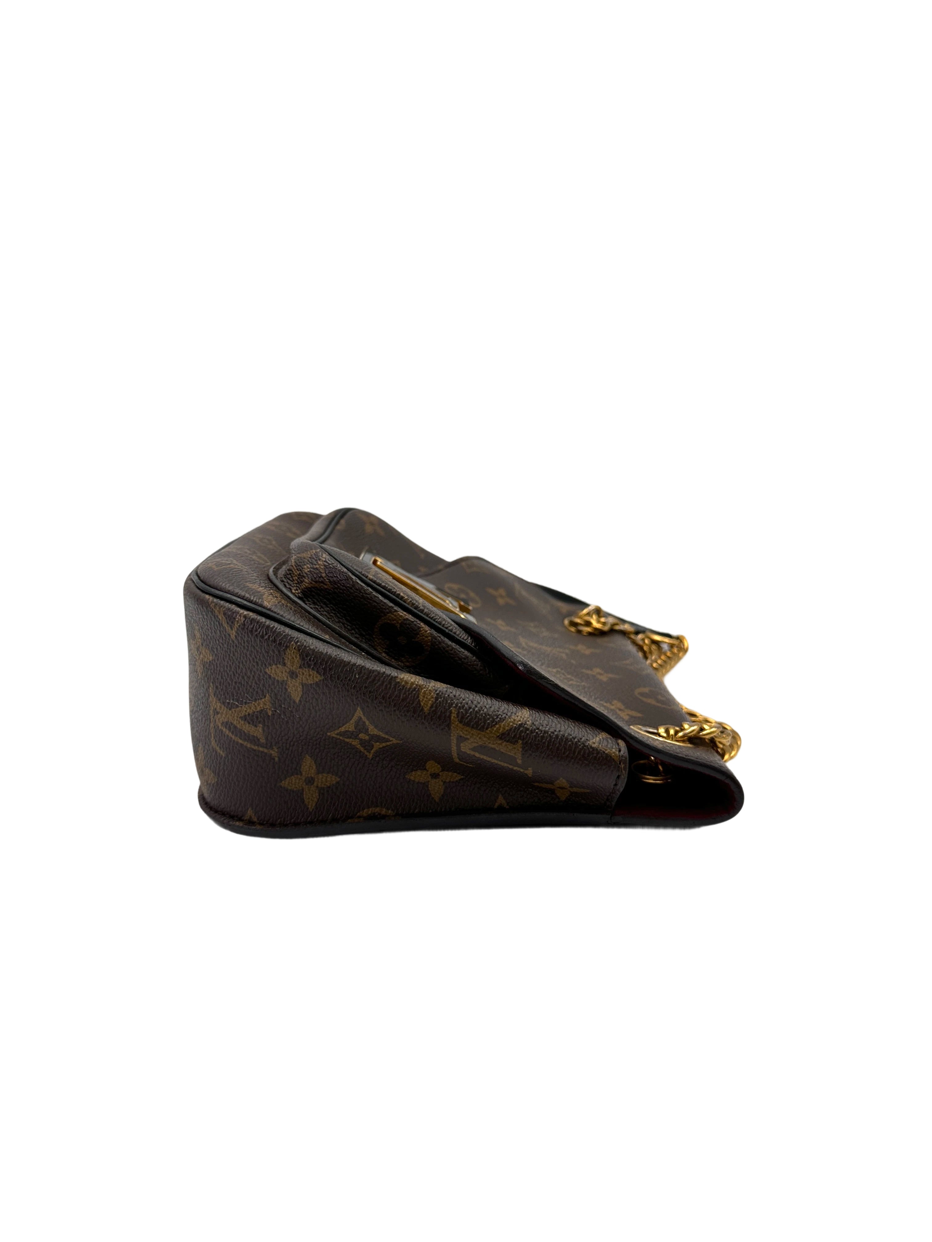 Louis Vuitton Passy Monogram Canvas Chain Shoulder Bag LV2909