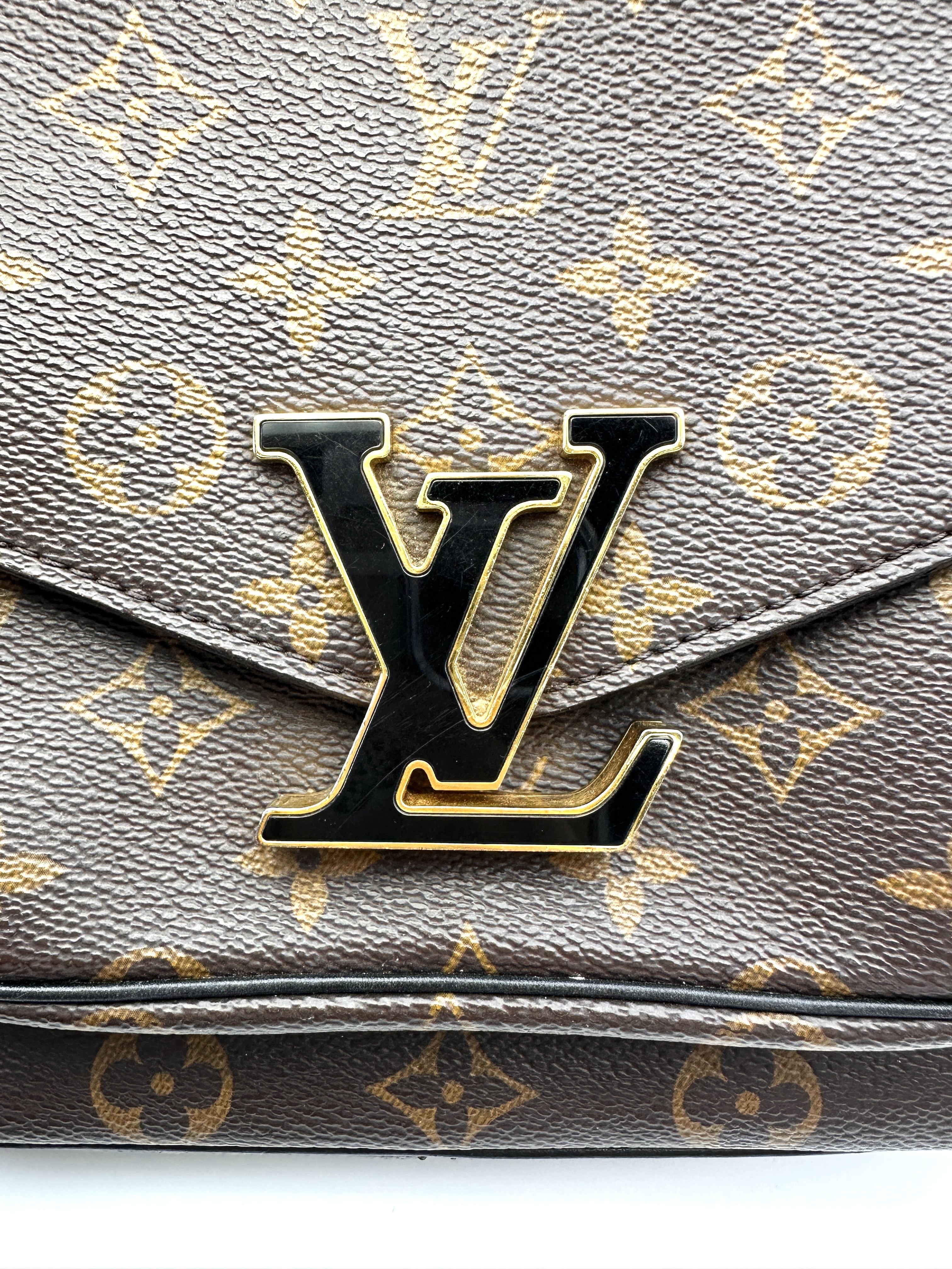 Louis Vuitton Passy Monogram Canvas Chain Shoulder Bag LV2909