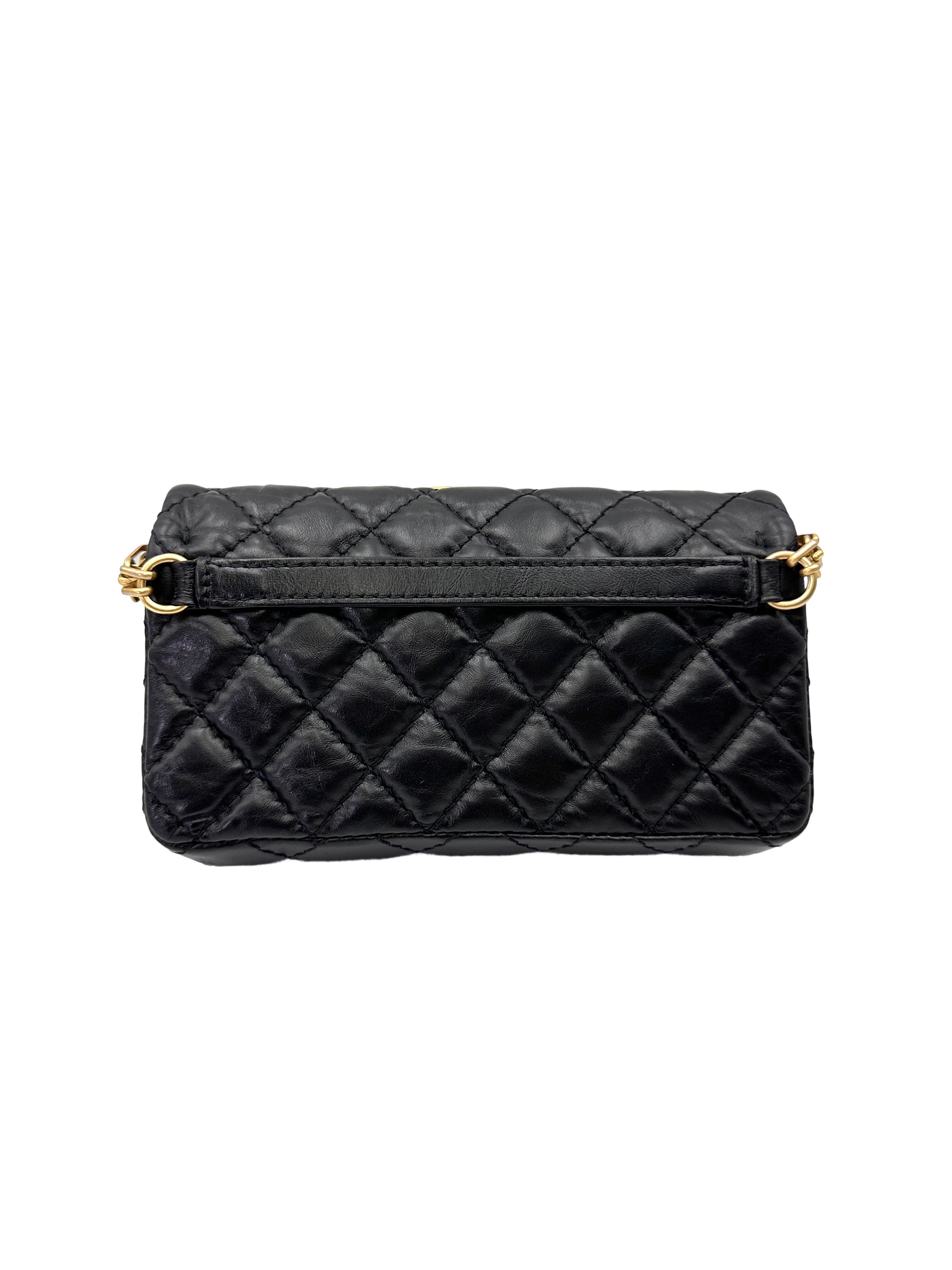 Chanel 2.55 Reissue Black Quilted Leather Flap Bag(27***80) CC2075