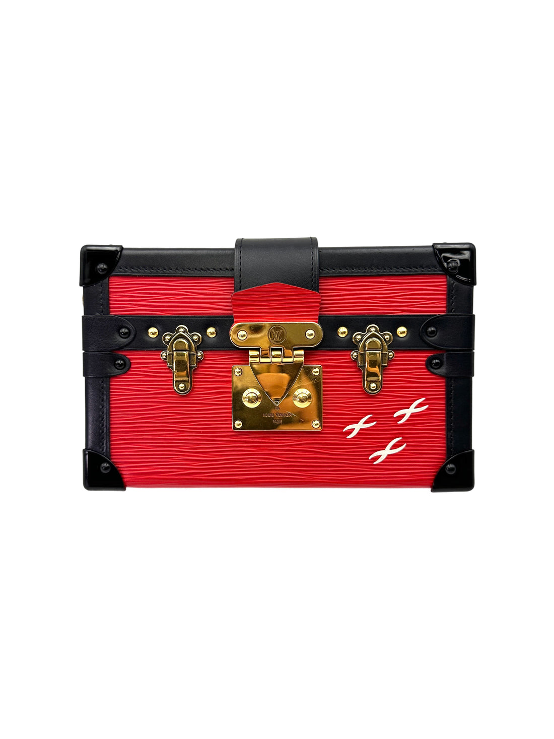 Louis Vuitton Petite Malle Red Epi Leather Shoulder Bag LV2912